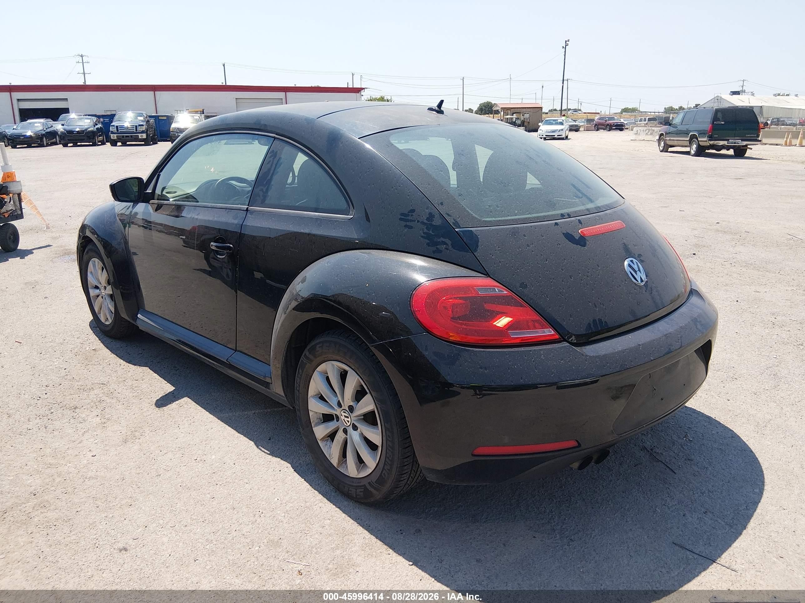 2015 Volkswagen Beetle 1.8t Fleet Edition Black vin: 3VWF17AT7FM644428