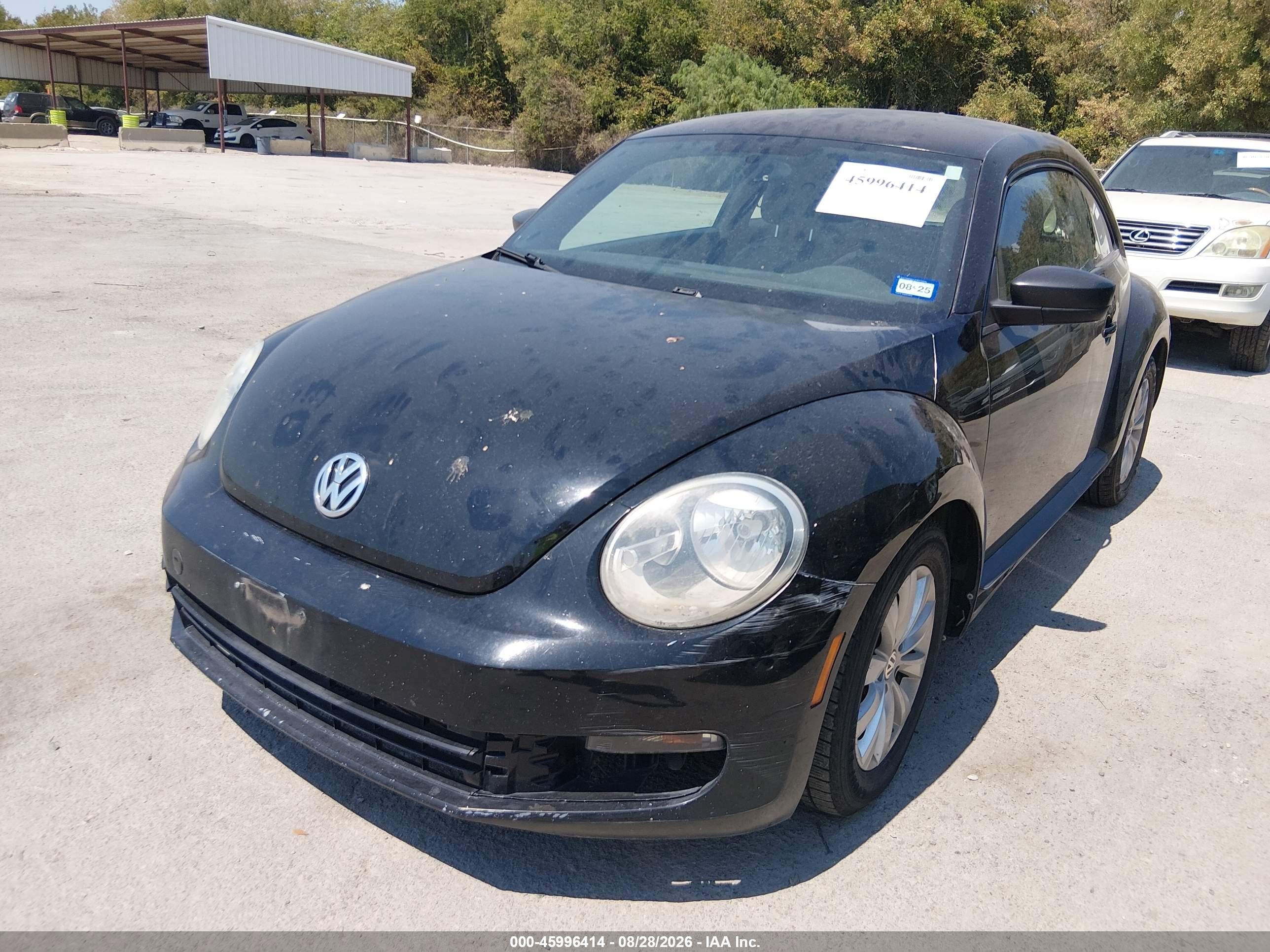 2015 Volkswagen Beetle 1.8t Fleet Edition Black vin: 3VWF17AT7FM644428