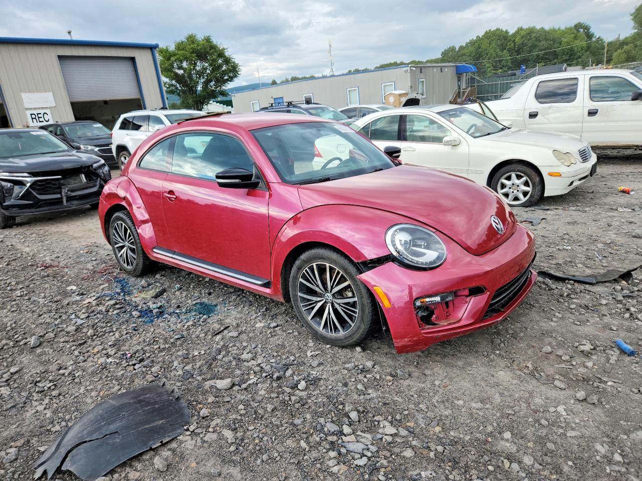 2017 Volkswagen Beetle 1.8t Pink vin: 3VWF17AT7HM604434