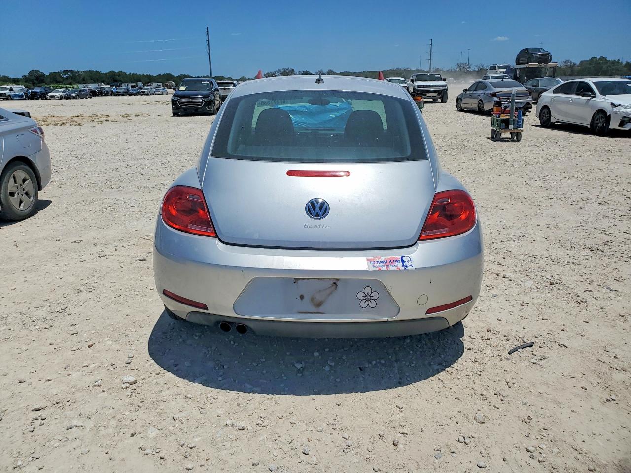 2014 Volkswagen Beetle Silver vin: 3VWF17AT8EM634795