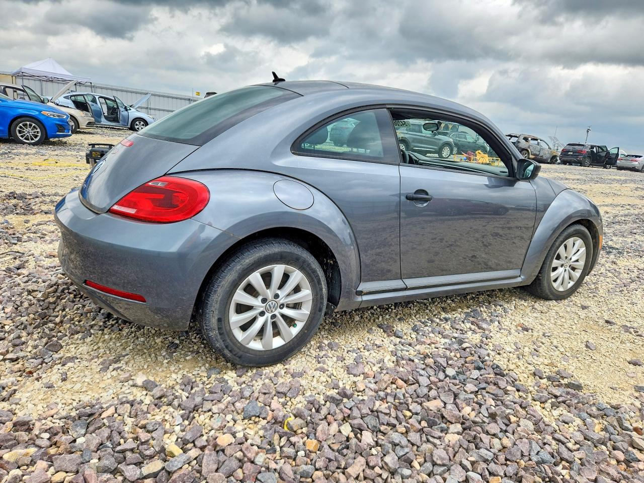 2016 Volkswagen Beetle 1.8t Gray vin: 3VWF17AT8GM607986