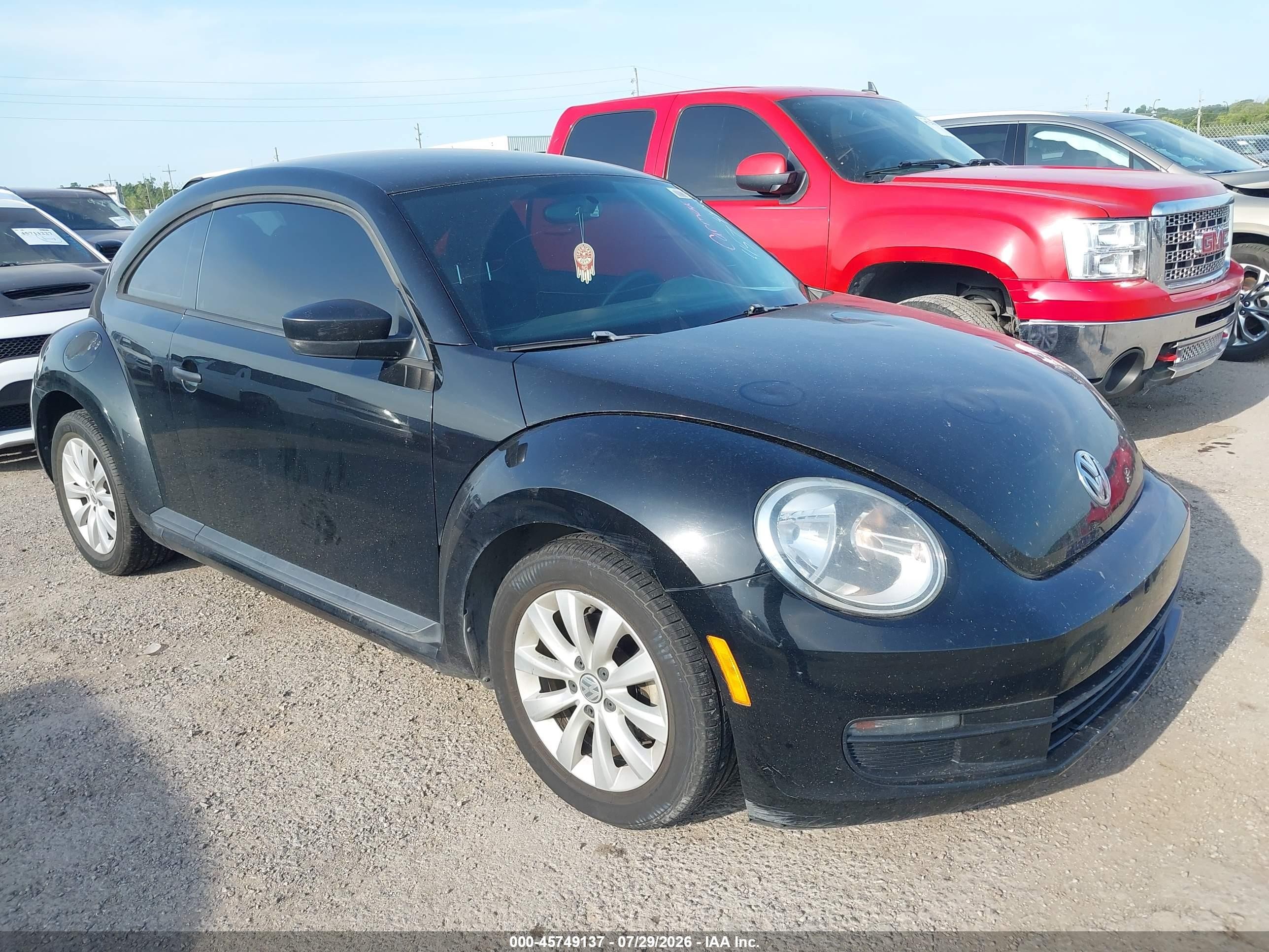 2014 Volkswagen Beetle 1.8t Entry Black vin: 3VWF17AT9EM641674