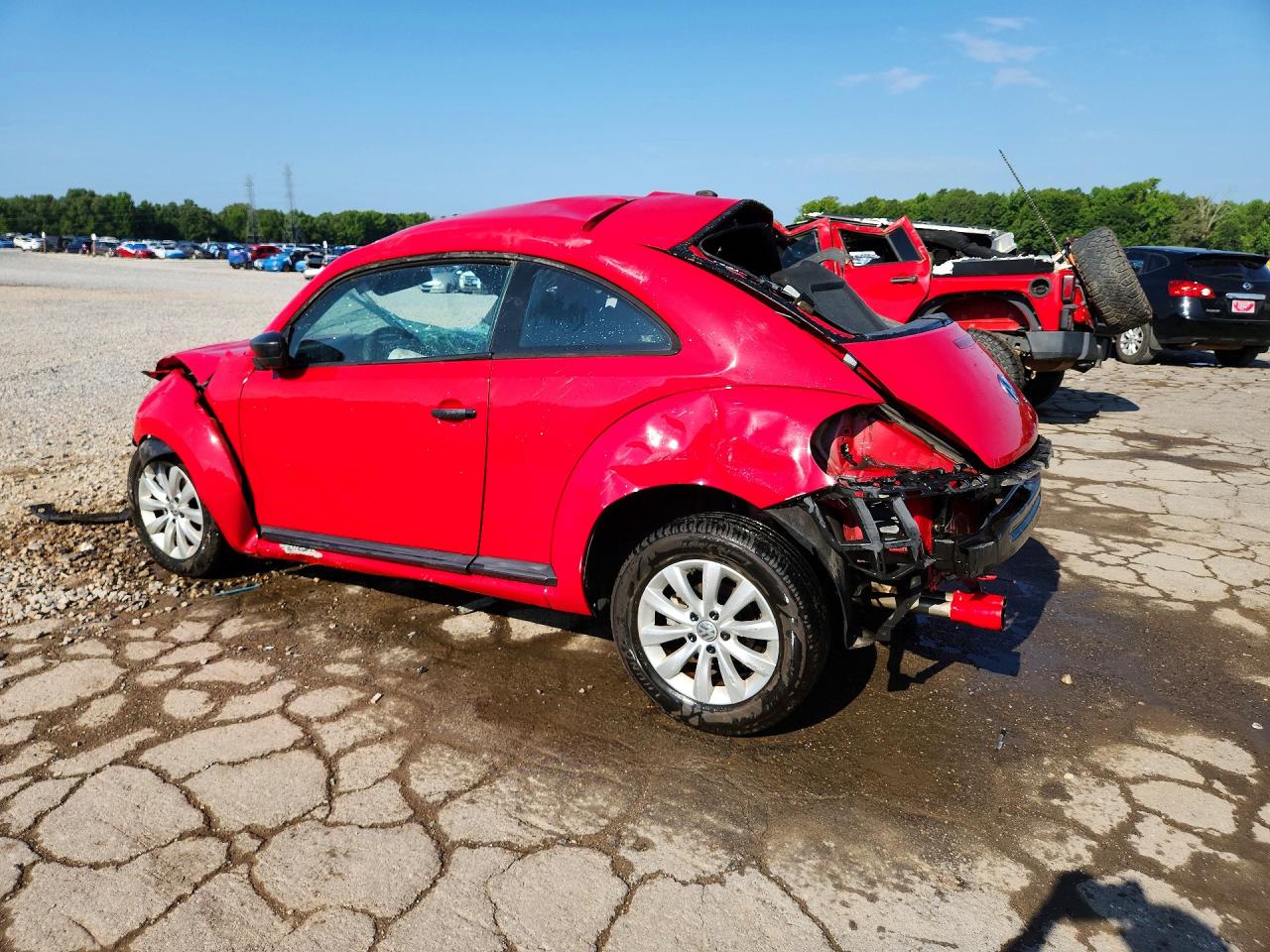 2014 Volkswagen Beetle Красный vin: 3VWF17AT9EM653260