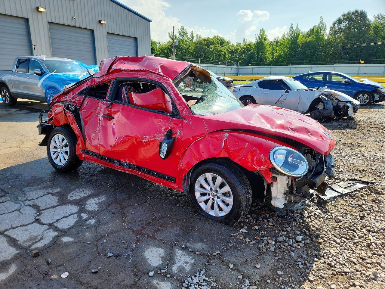 2014 Volkswagen Beetle Красный vin: 3VWF17AT9EM653260