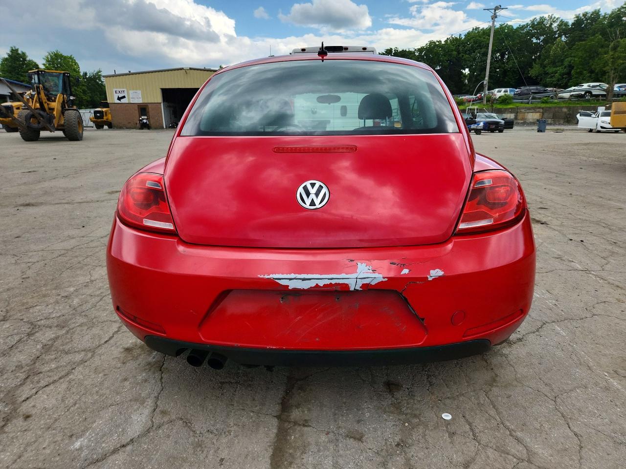 2014 Volkswagen Beetle Red vin: 3VWF17AT9EM656496