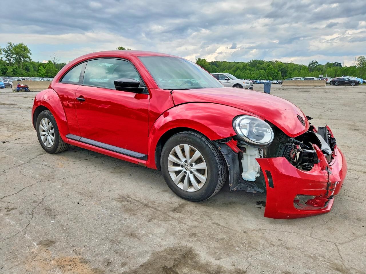 2014 Volkswagen Beetle Red vin: 3VWF17AT9EM656496