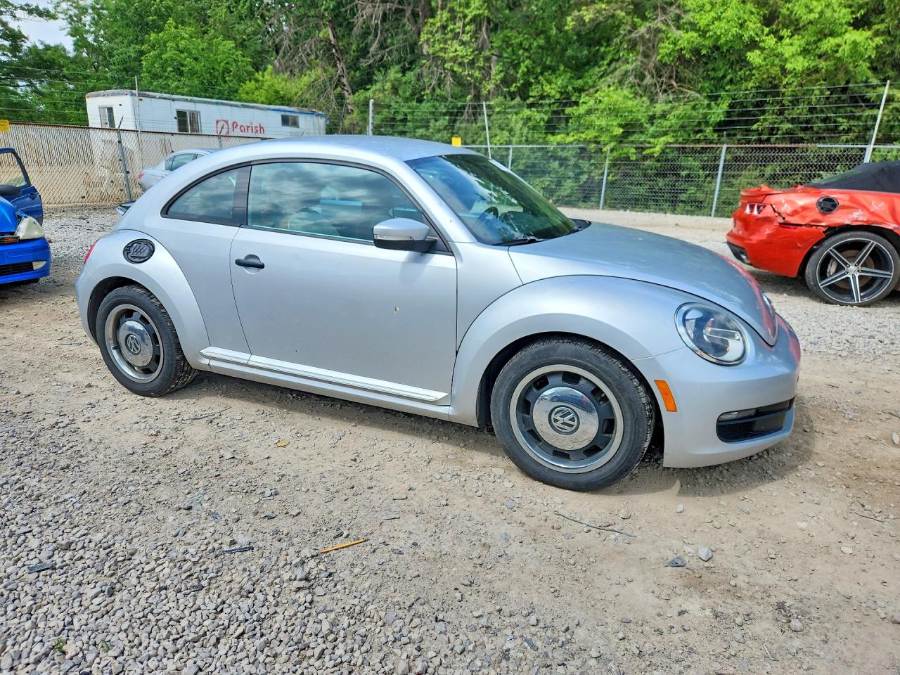 2015 Volkswagen Beetle 1.8t Red vin: 3VWF17AT9FM606893
