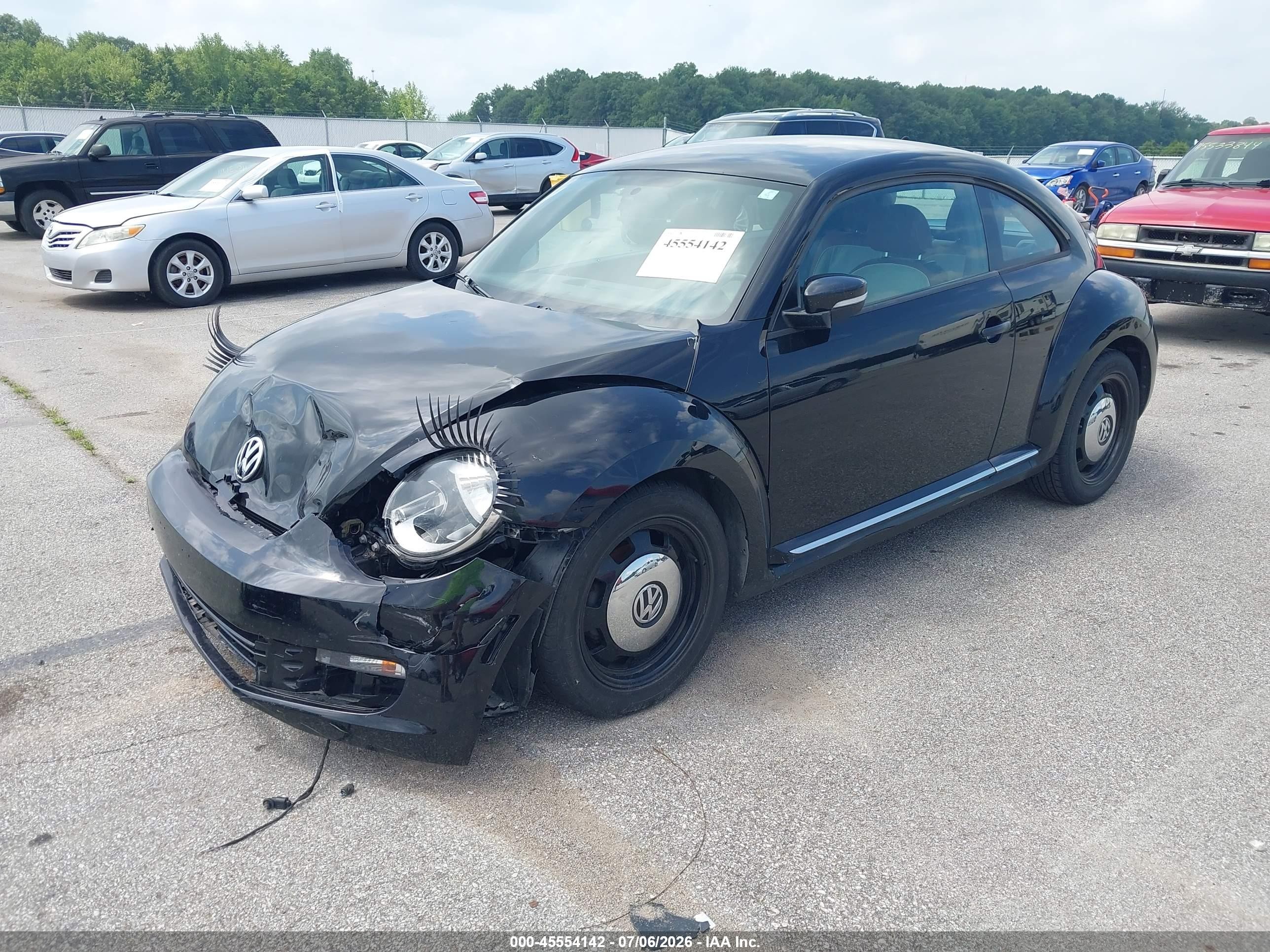 2015 Volkswagen Beetle 1.8t Classic Black vin: 3VWF17AT9FM616534