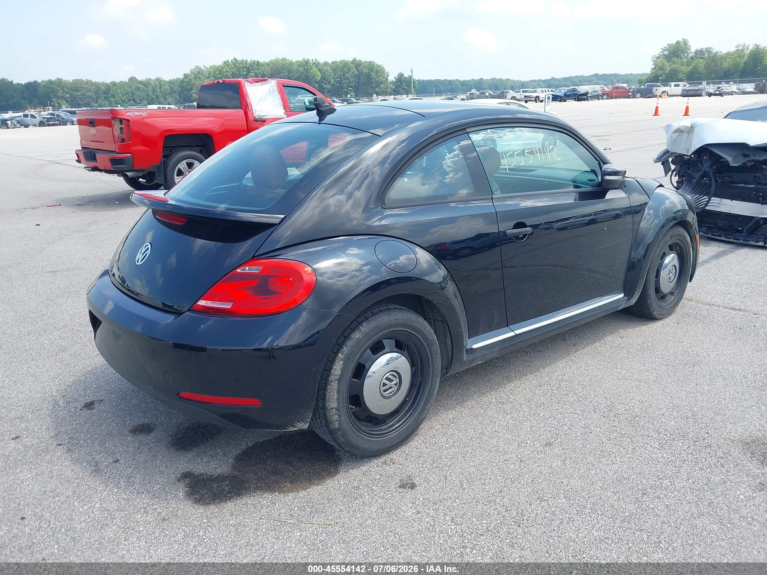 2015 Volkswagen Beetle 1.8t Classic Black vin: 3VWF17AT9FM616534
