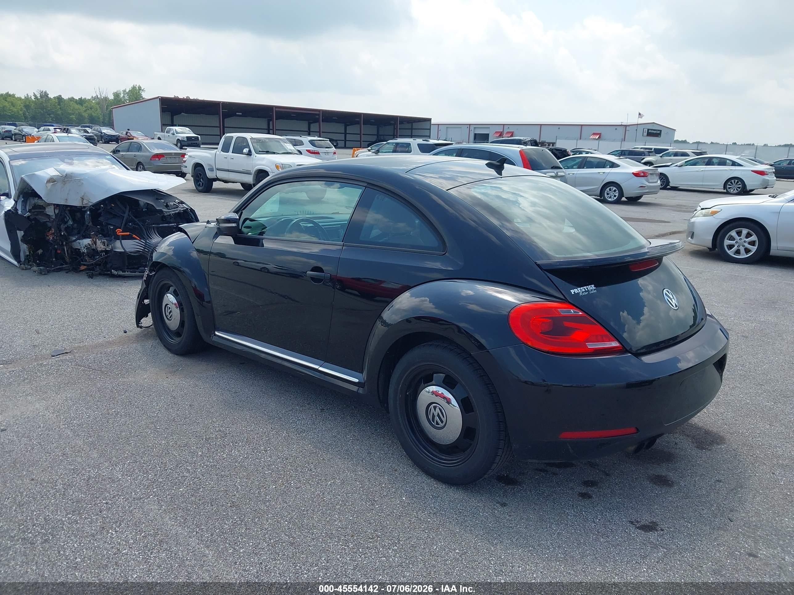 2015 Volkswagen Beetle 1.8t Classic Black vin: 3VWF17AT9FM616534