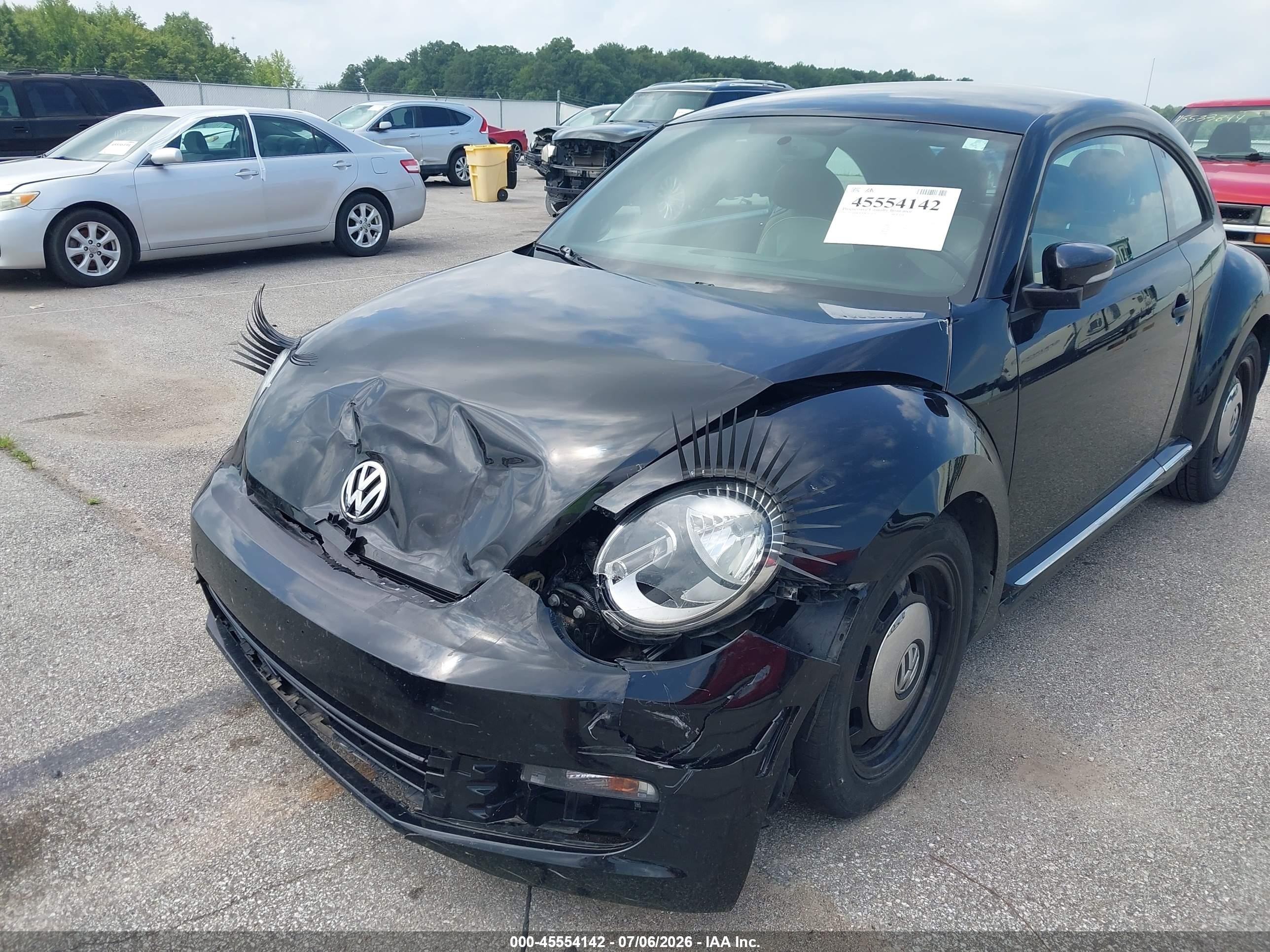 2015 Volkswagen Beetle 1.8t Classic Black vin: 3VWF17AT9FM616534