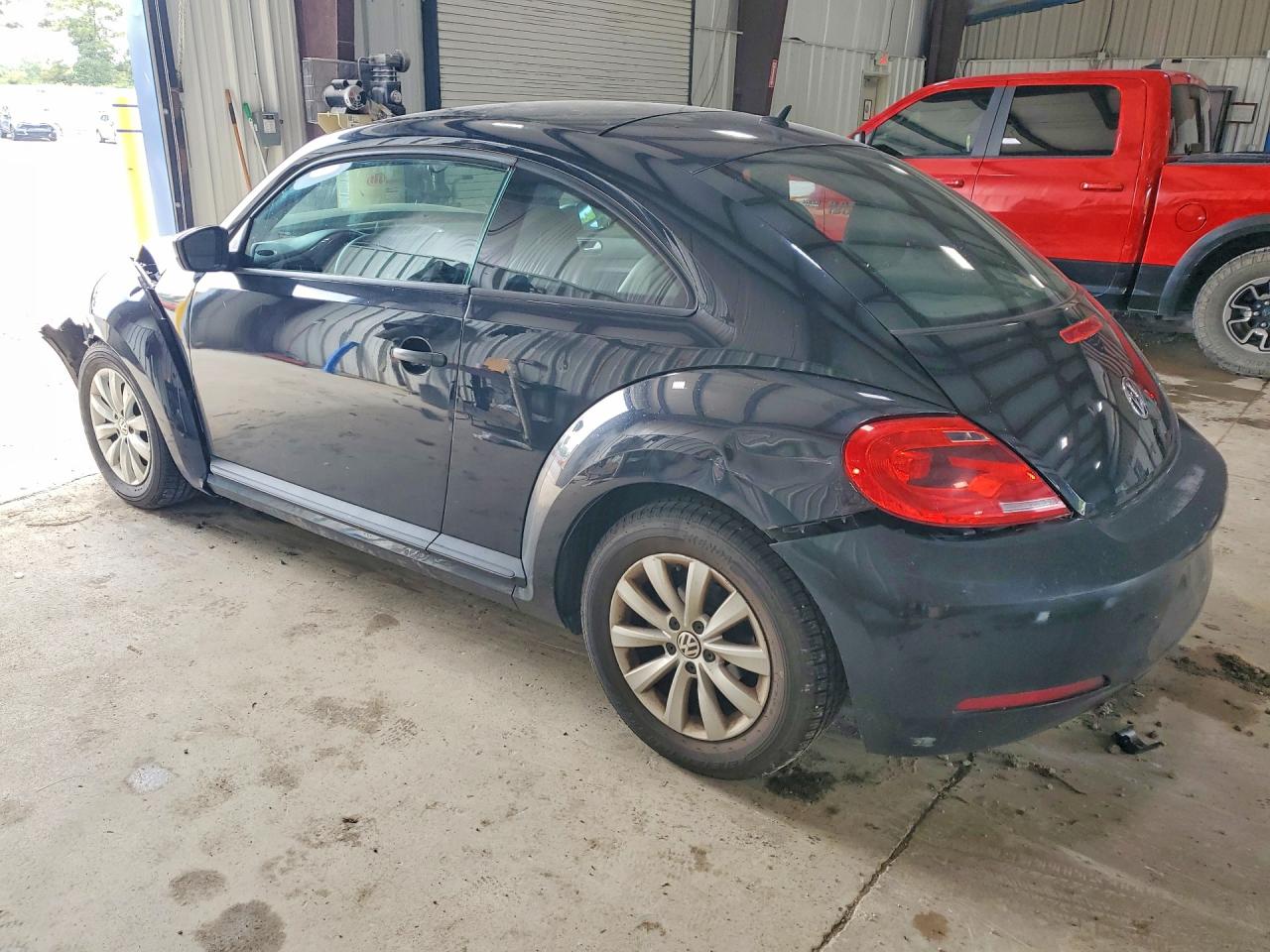 2015 Volkswagen Beetle 1.8t Black vin: 3VWF17AT9FM629445