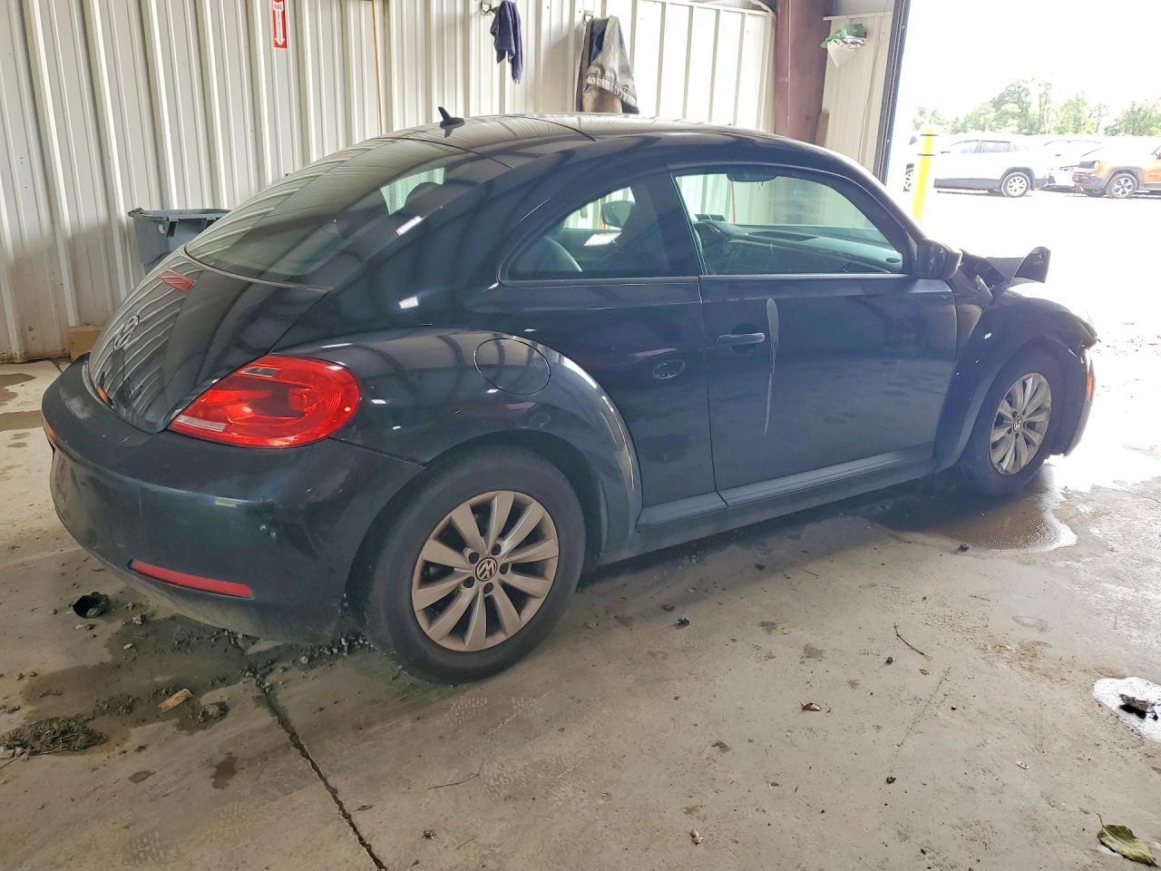 2015 Volkswagen Beetle 1.8t Black vin: 3VWF17AT9FM629445