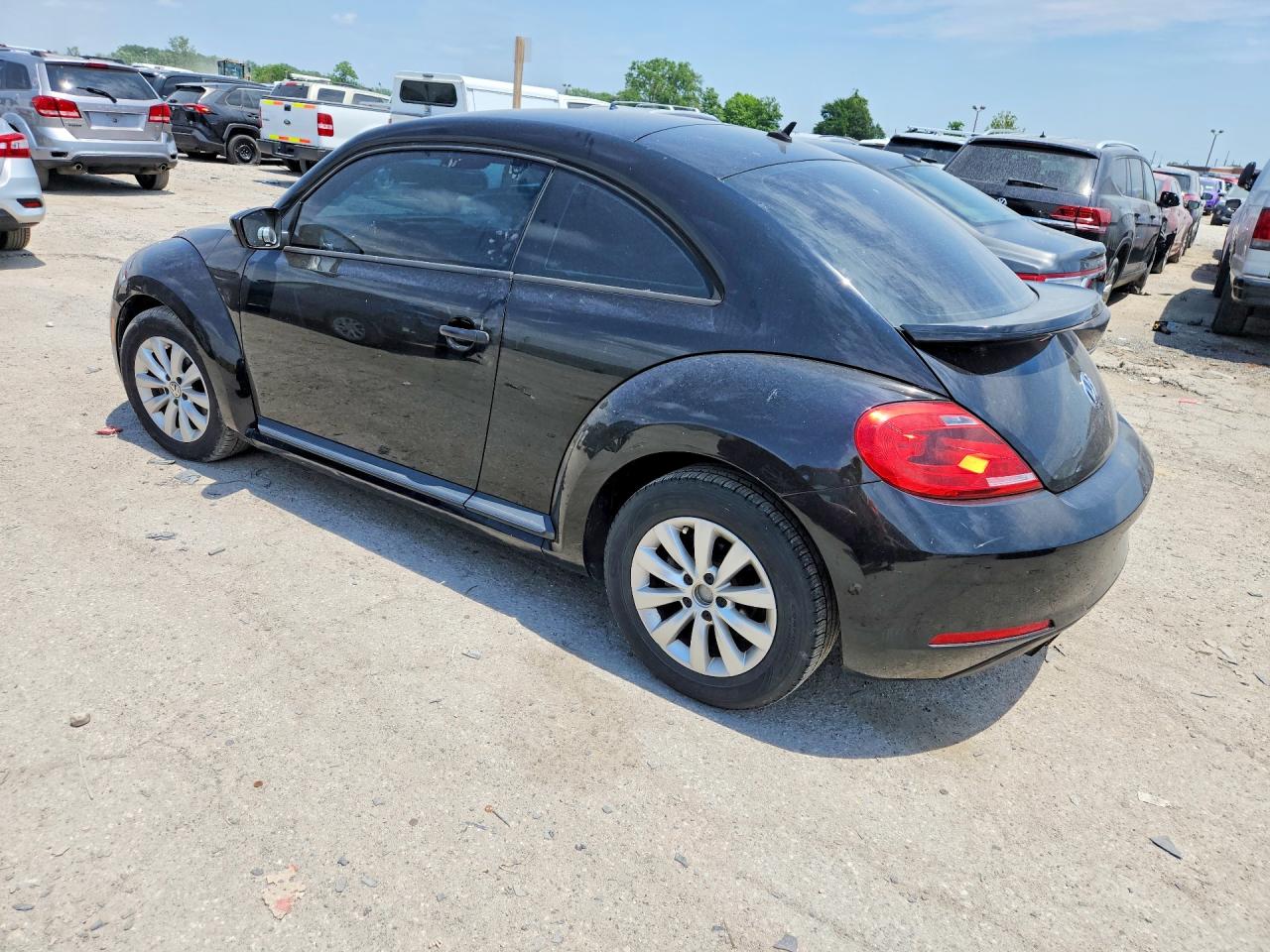 2015 Volkswagen Beetle 1.8t Black vin: 3VWF17AT9FM629526