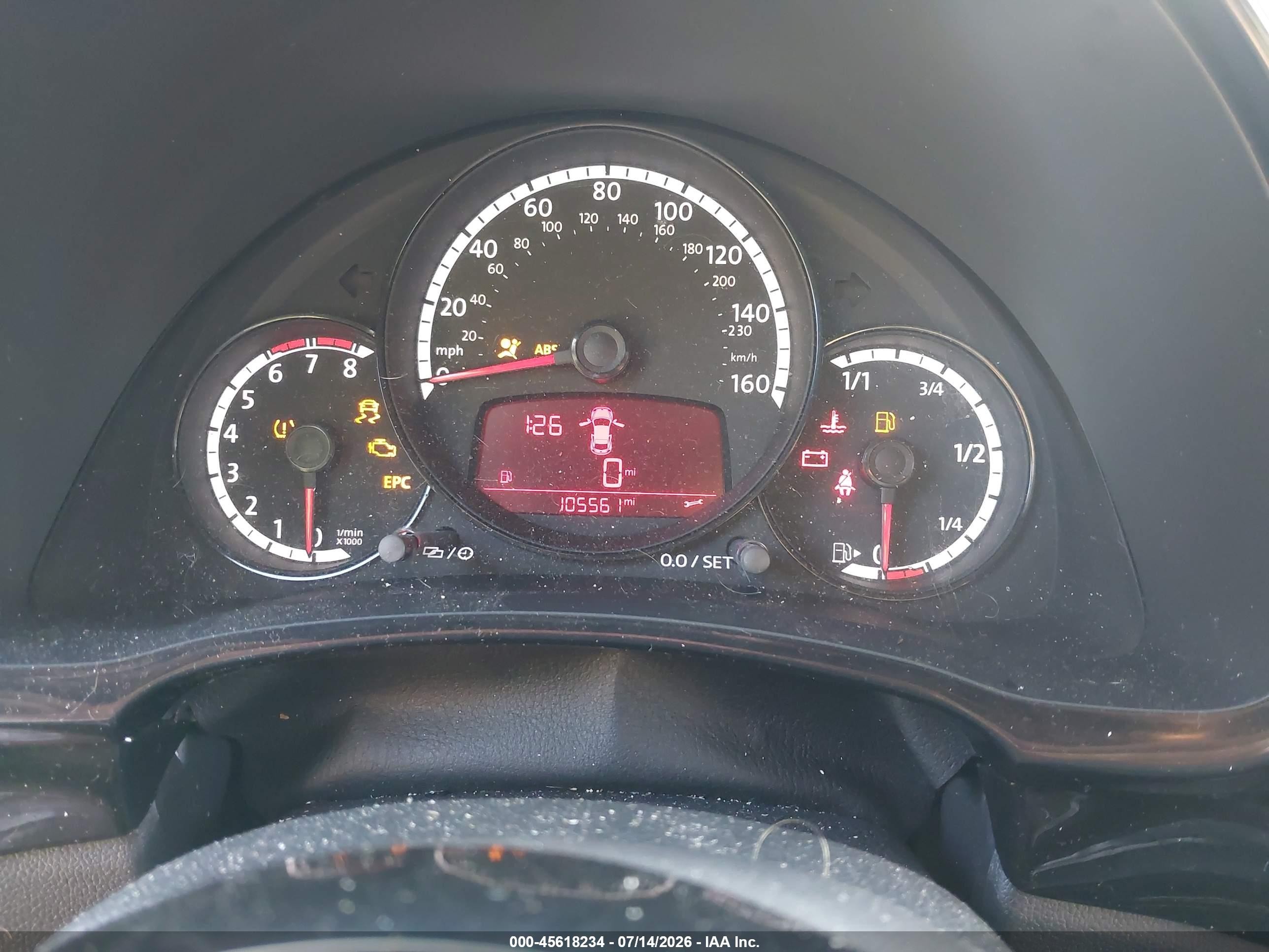 2014 Volkswagen Beetle 1.8t Entry Черный vin: 3VWF17ATXEM652912