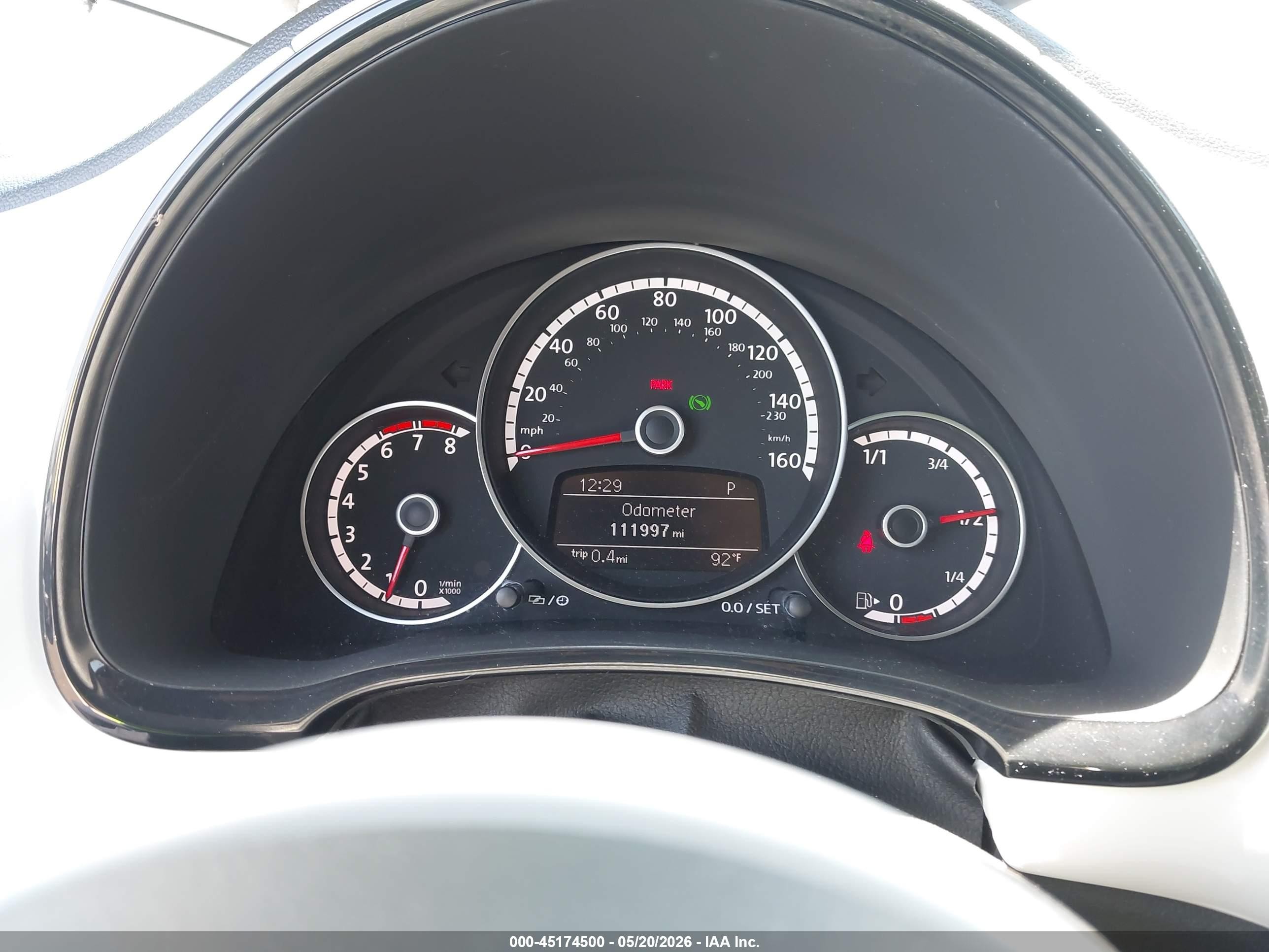 2015 Volkswagen Beetle 1.8t Classic White vin: 3VWF17ATXFM653432