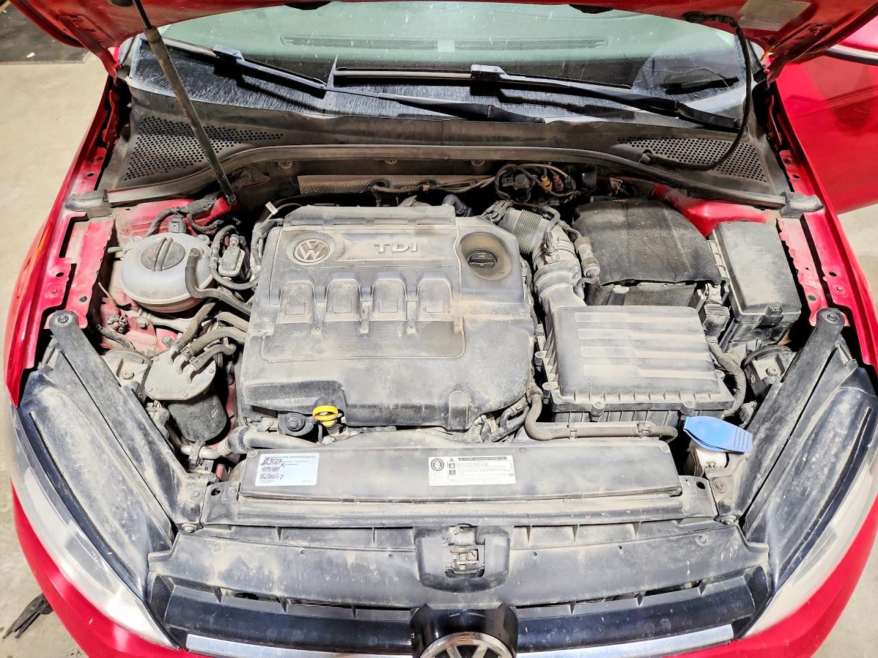 2015 Volkswagen Golf Sportwagen Tdi S Red vin: 3VWFA7AU0FM514712