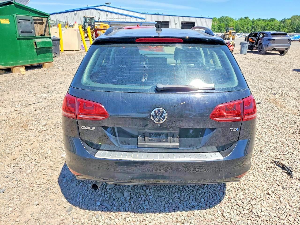 2015 Volkswagen Golf Sportwagen Tdi S Black vin: 3VWFA7AU1FM508790
