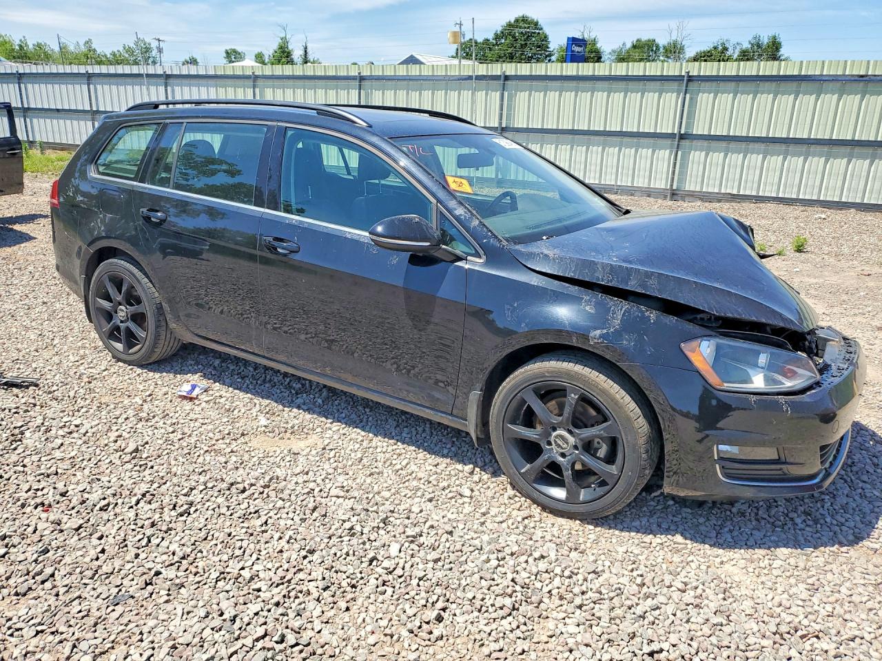 2015 Volkswagen Golf Sportwagen Tdi S Black vin: 3VWFA7AU1FM508790