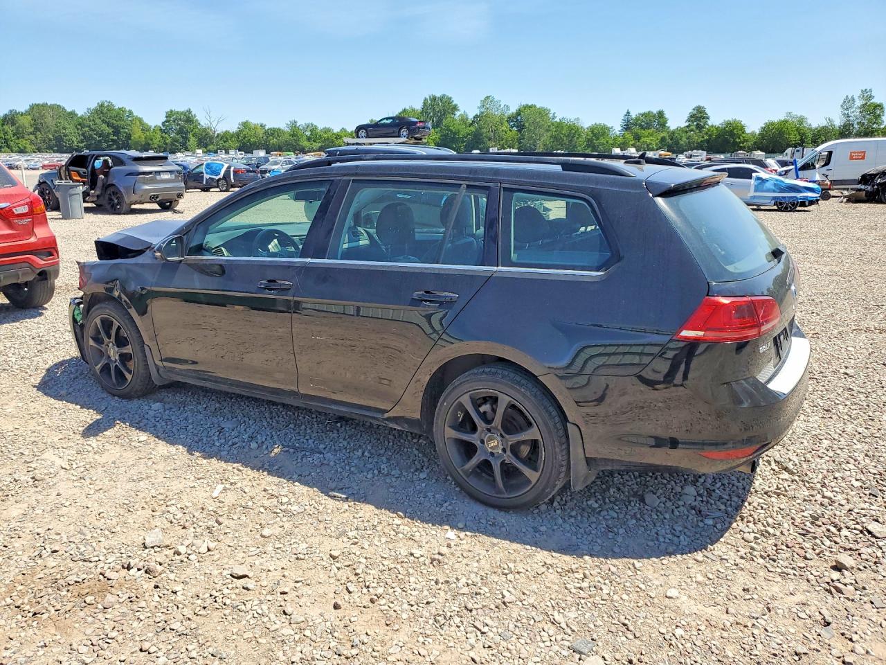 2015 Volkswagen Golf Sportwagen Tdi S Black vin: 3VWFA7AU1FM508790