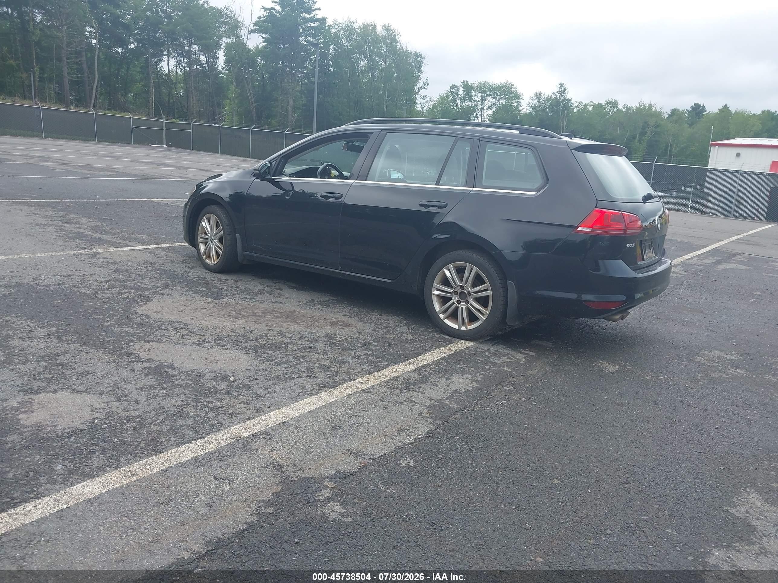 2015 Volkswagen Golf Sportwagen Tdi Se 4-door Черный vin: 3VWFA7AU1FM518123