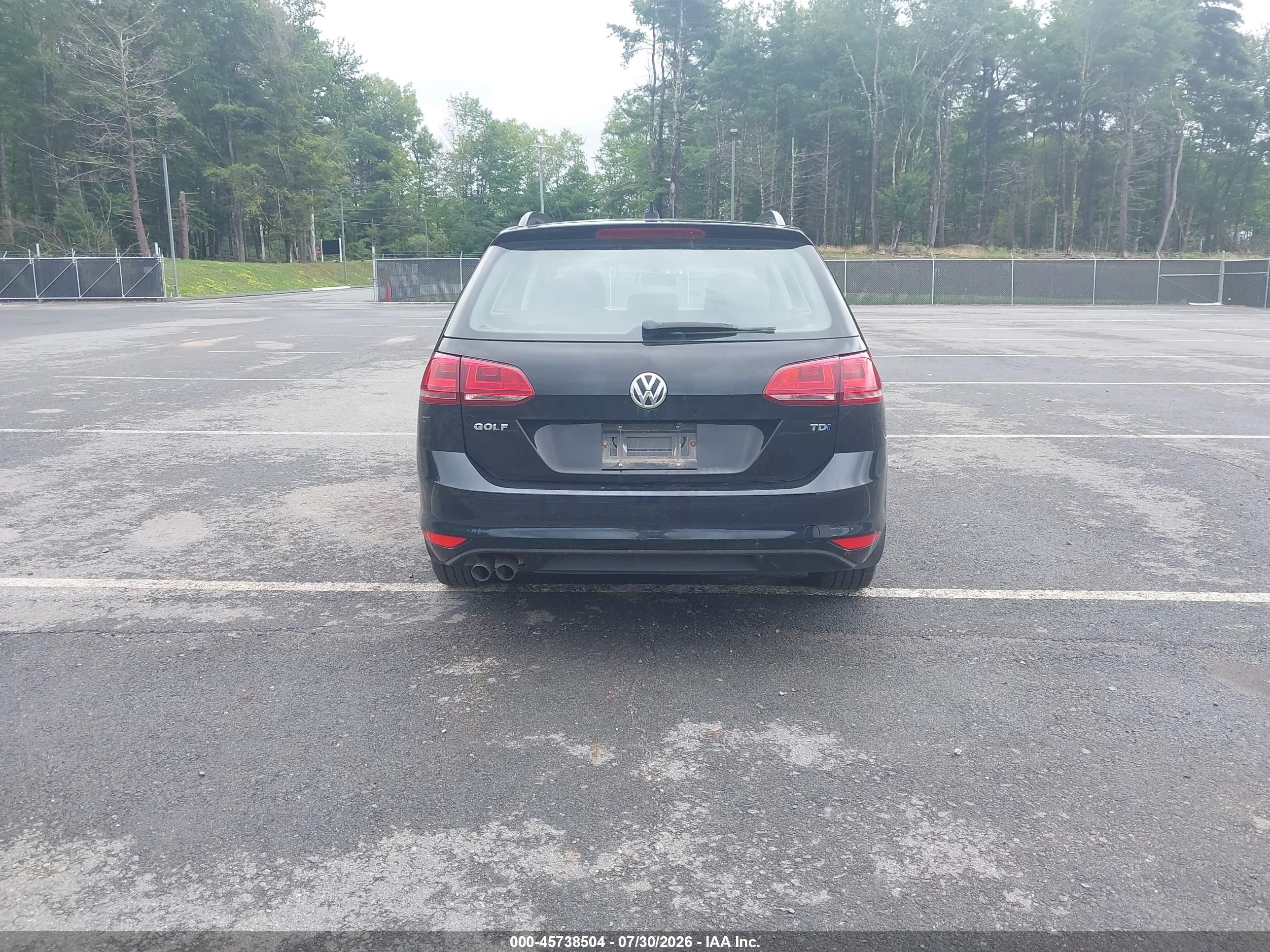 2015 Volkswagen Golf Sportwagen Tdi Se 4-door Черный vin: 3VWFA7AU1FM518123
