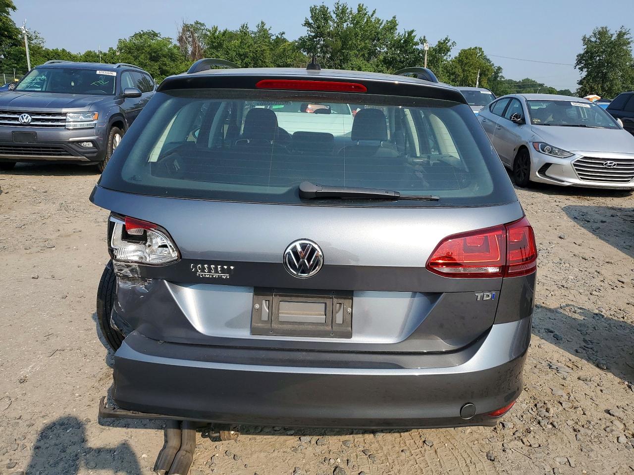2015 Volkswagen Golf Sportwagen Tdi S Gray vin: 3VWFA7AUXFM519934