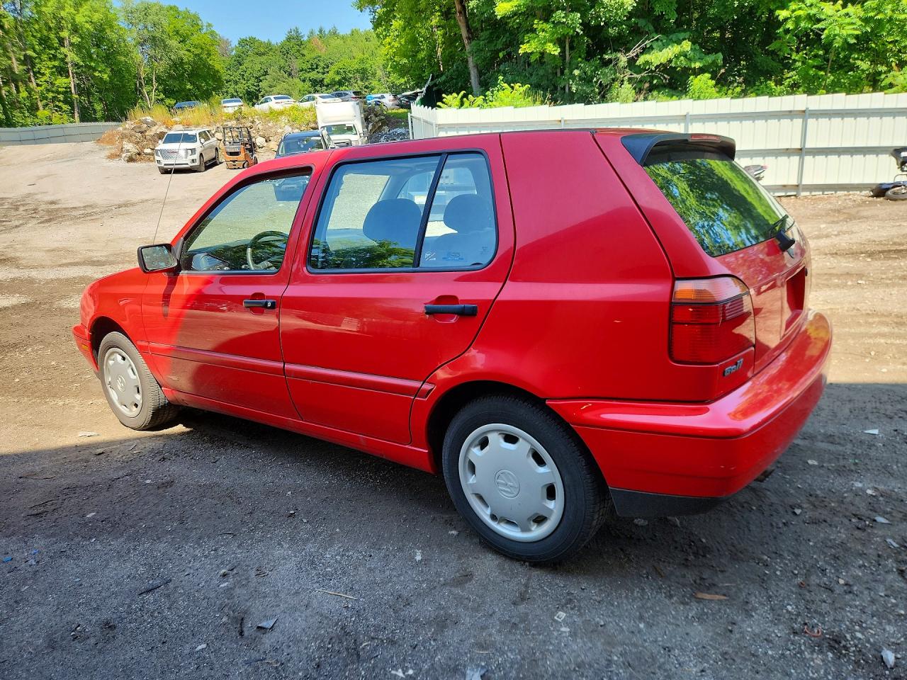 1996 Volkswagen Golf Gl Red vin: 3VWFA81H1TM044453