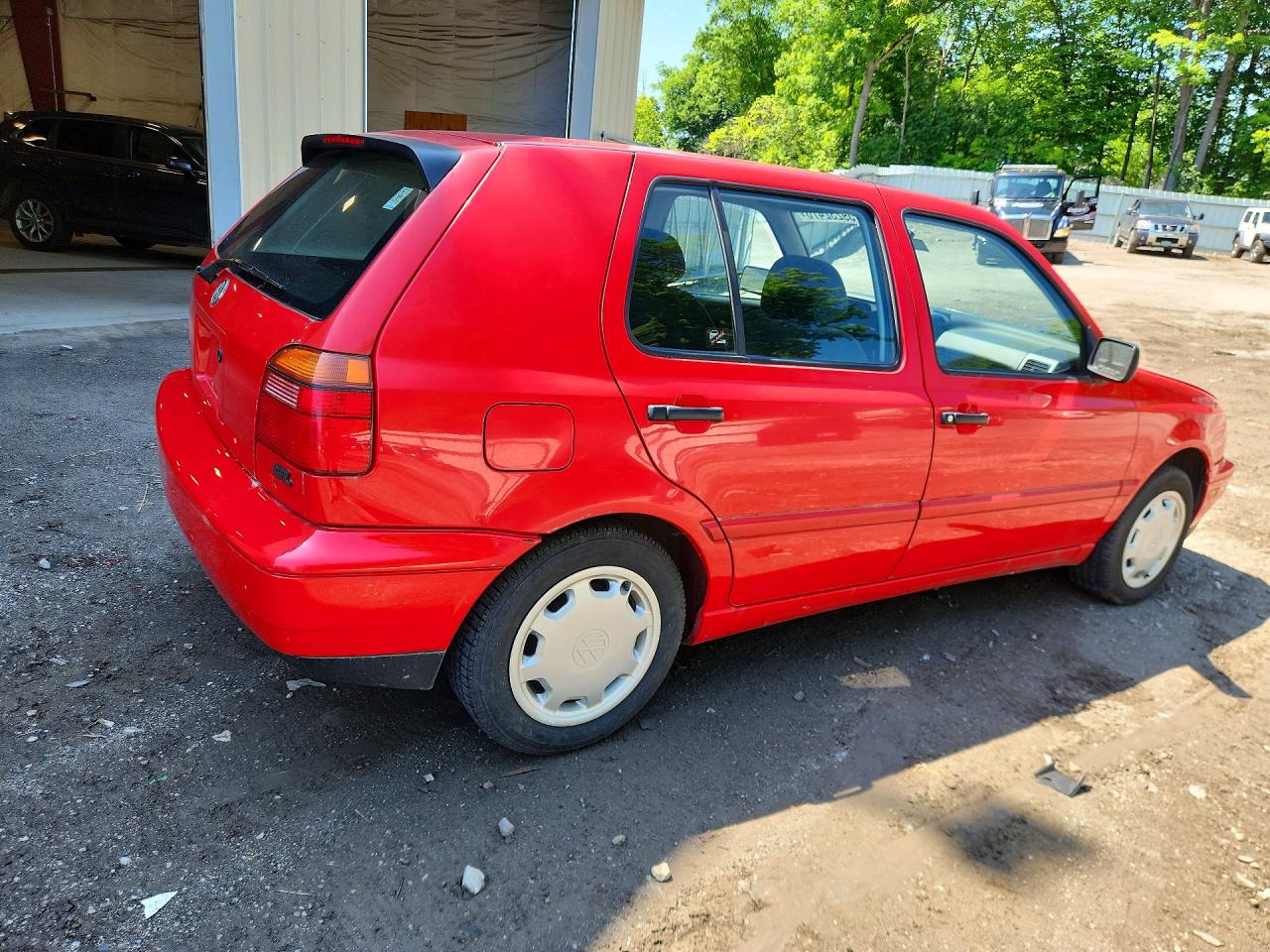 1996 Volkswagen Golf Gl Red vin: 3VWFA81H1TM044453