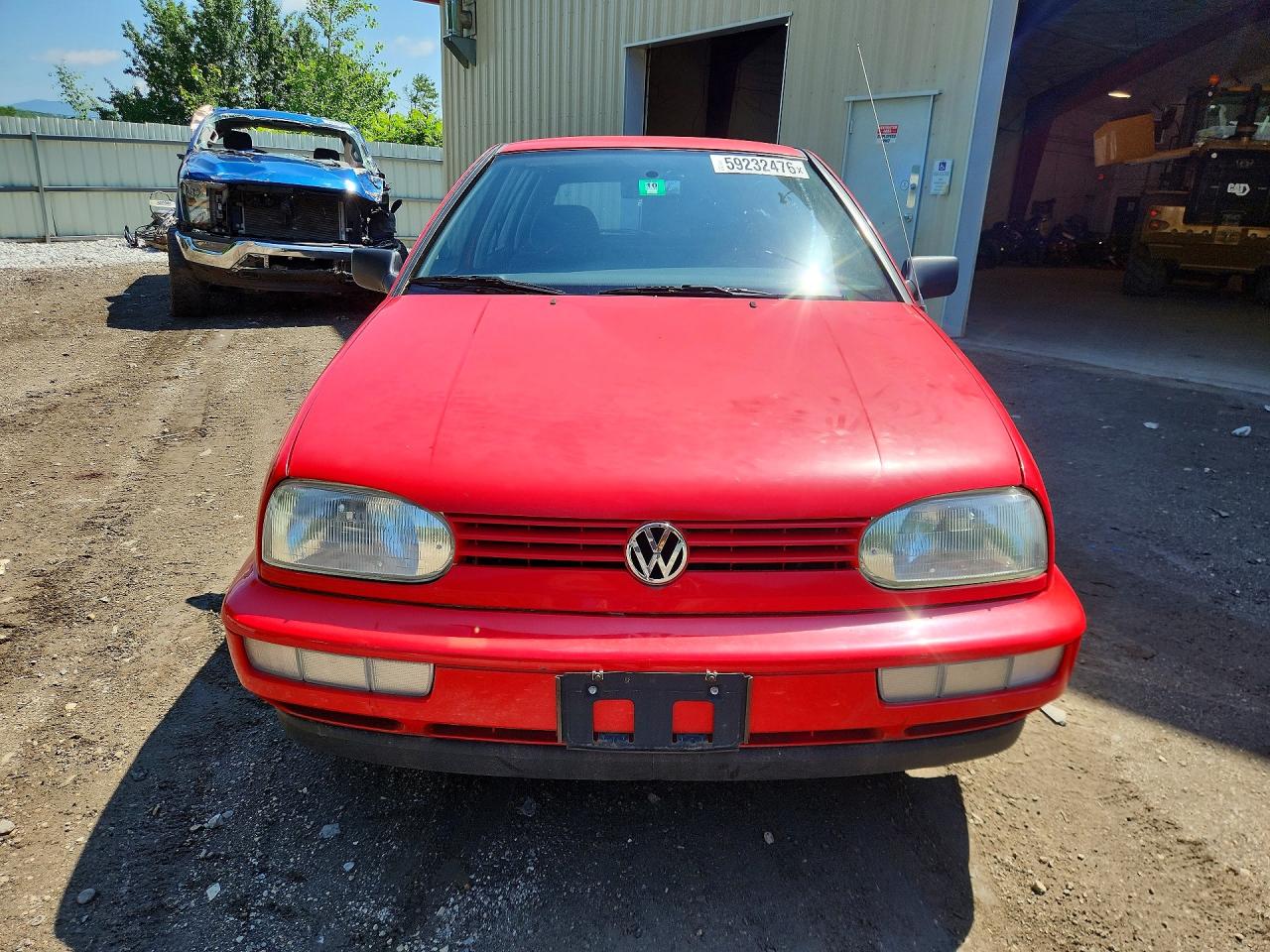 1996 Volkswagen Golf Gl Red vin: 3VWFA81H1TM044453