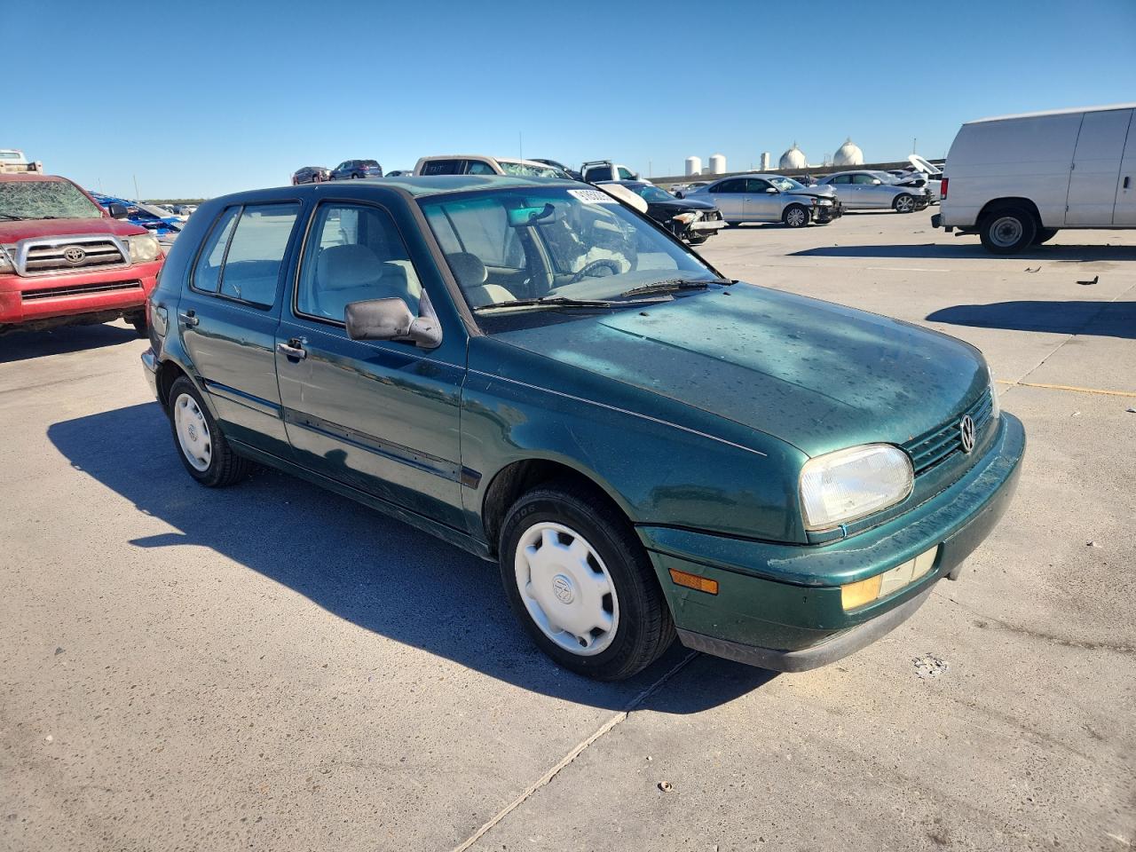 1997 Volkswagen Golf Gl Green vin: 3VWFA81H1VM040504