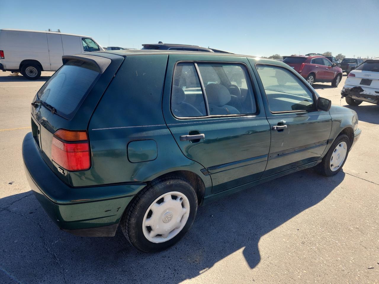 1997 Volkswagen Golf Gl Green vin: 3VWFA81H1VM040504