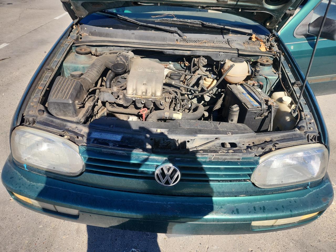 1997 Volkswagen Golf Gl Green vin: 3VWFA81H1VM040504