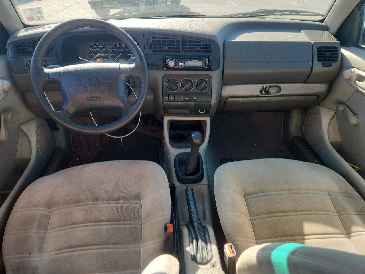 1997 Volkswagen Golf Gl Green vin: 3VWFA81H1VM040504