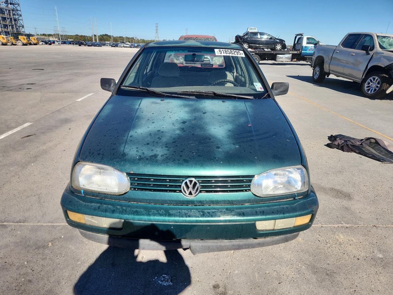 1997 Volkswagen Golf Gl Green vin: 3VWFA81H1VM040504