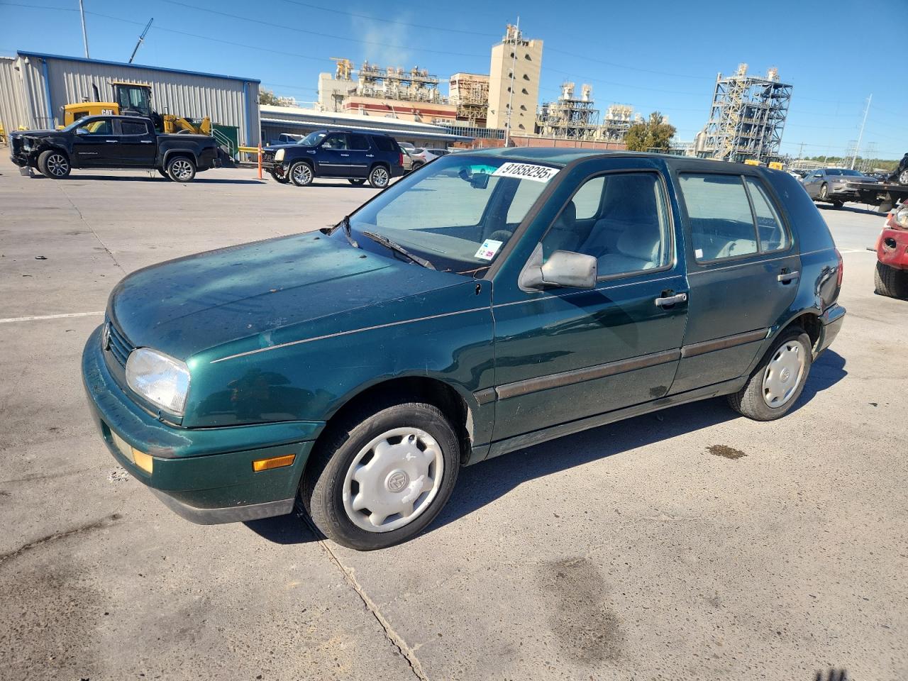 1997 Volkswagen Golf Gl Green vin: 3VWFA81H1VM040504