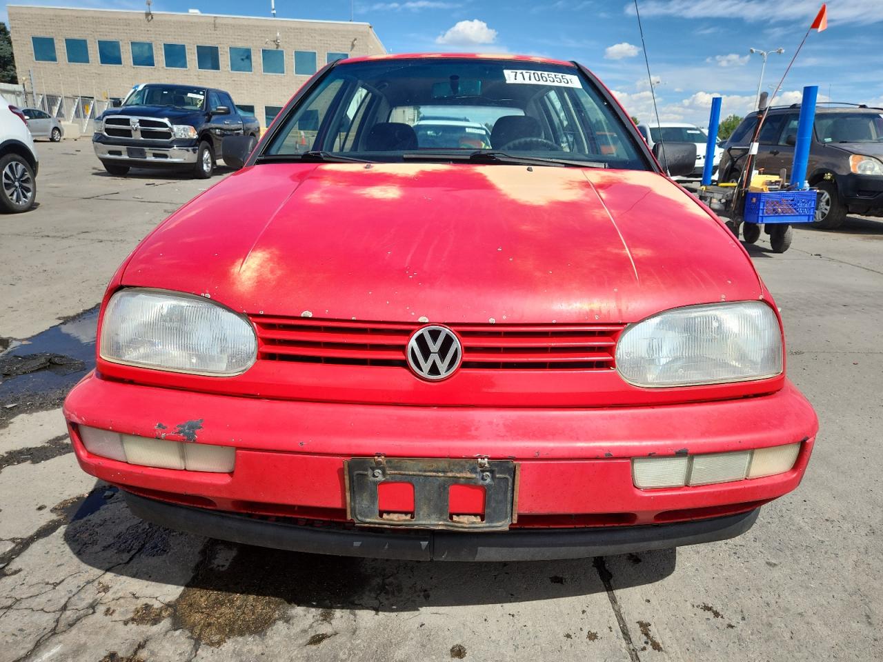 1996 Volkswagen Golf Gl Red vin: 3VWFA81H3TM101400