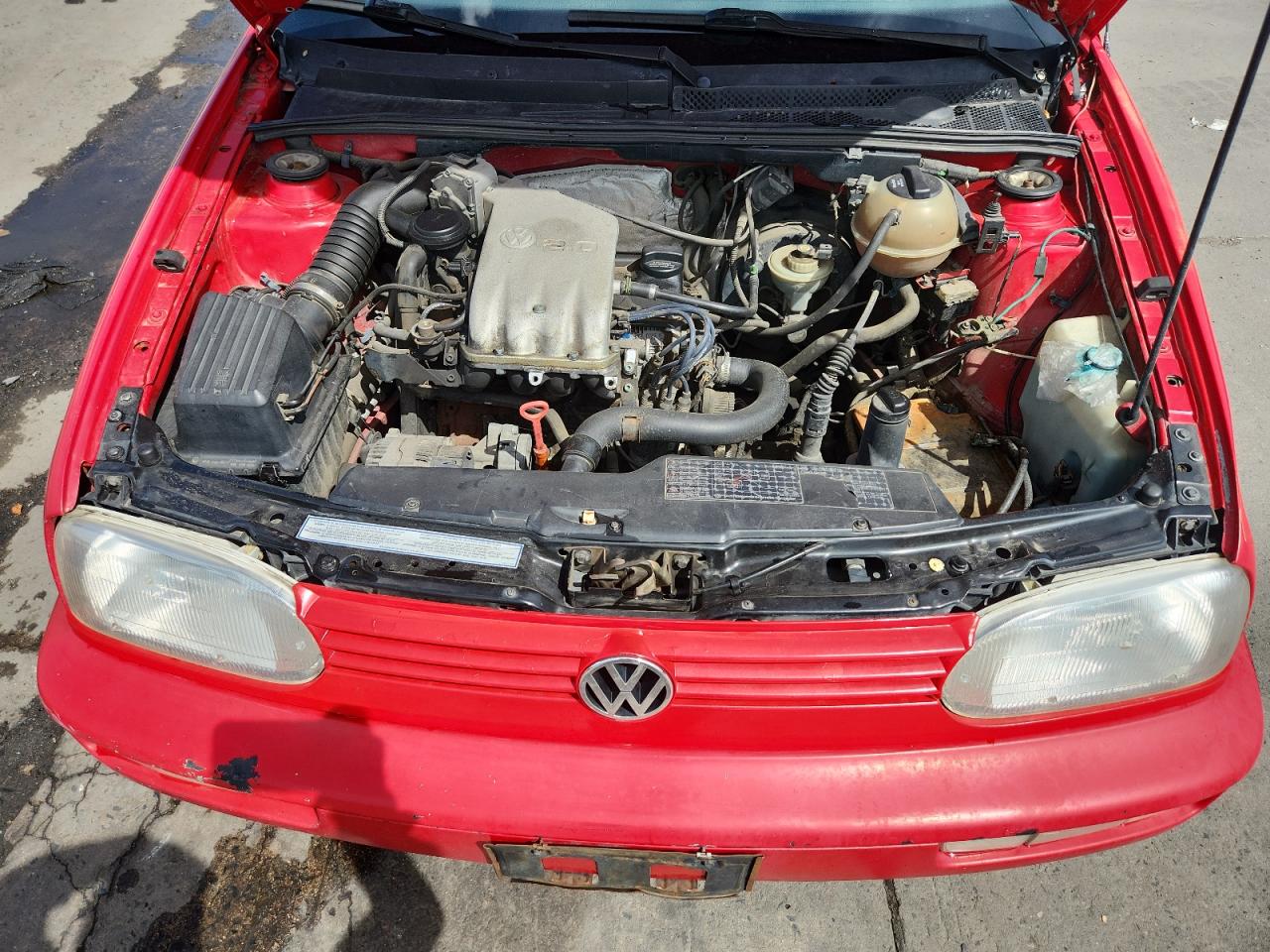 1996 Volkswagen Golf Gl Red vin: 3VWFA81H3TM101400