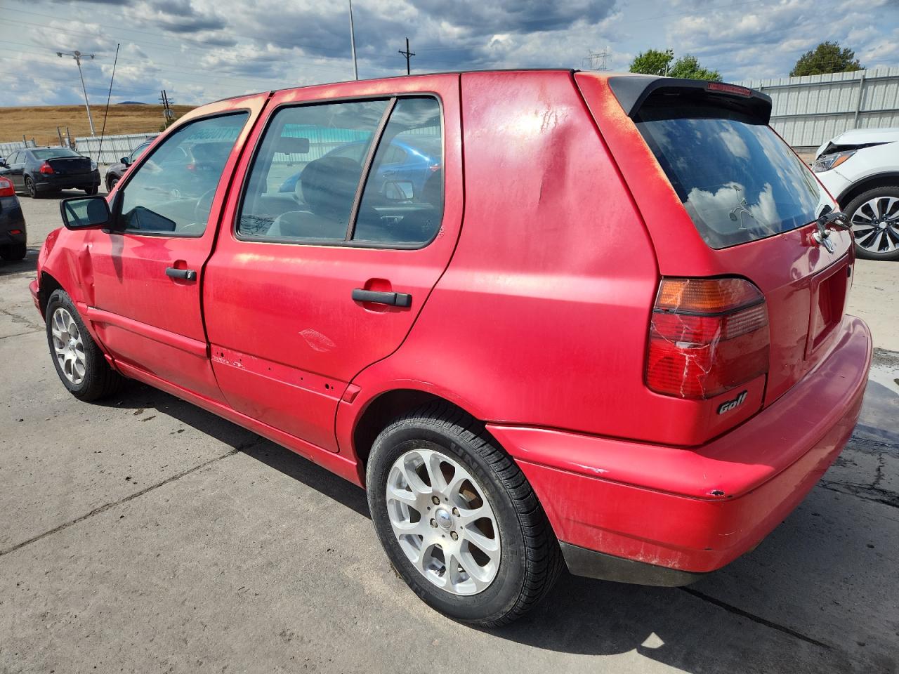 1996 Volkswagen Golf Gl Red vin: 3VWFA81H3TM101400