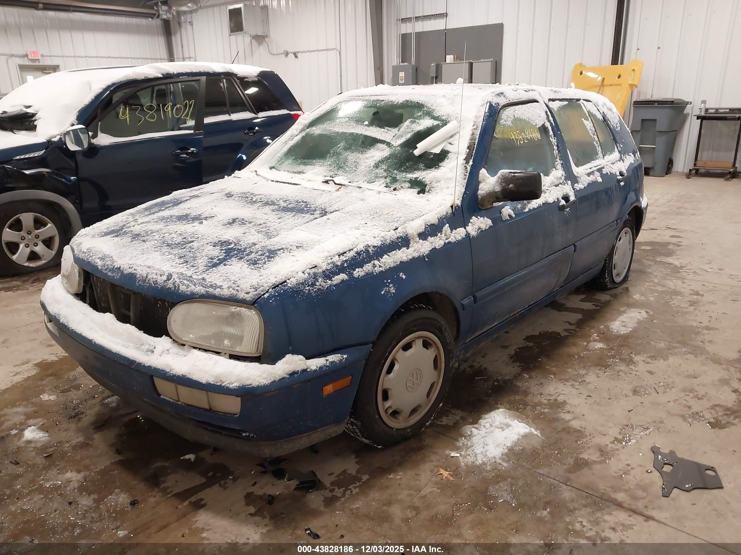 1996 Volkswagen Golf Gl/harlequin Blue vin: 3VWFA81H6TM082177