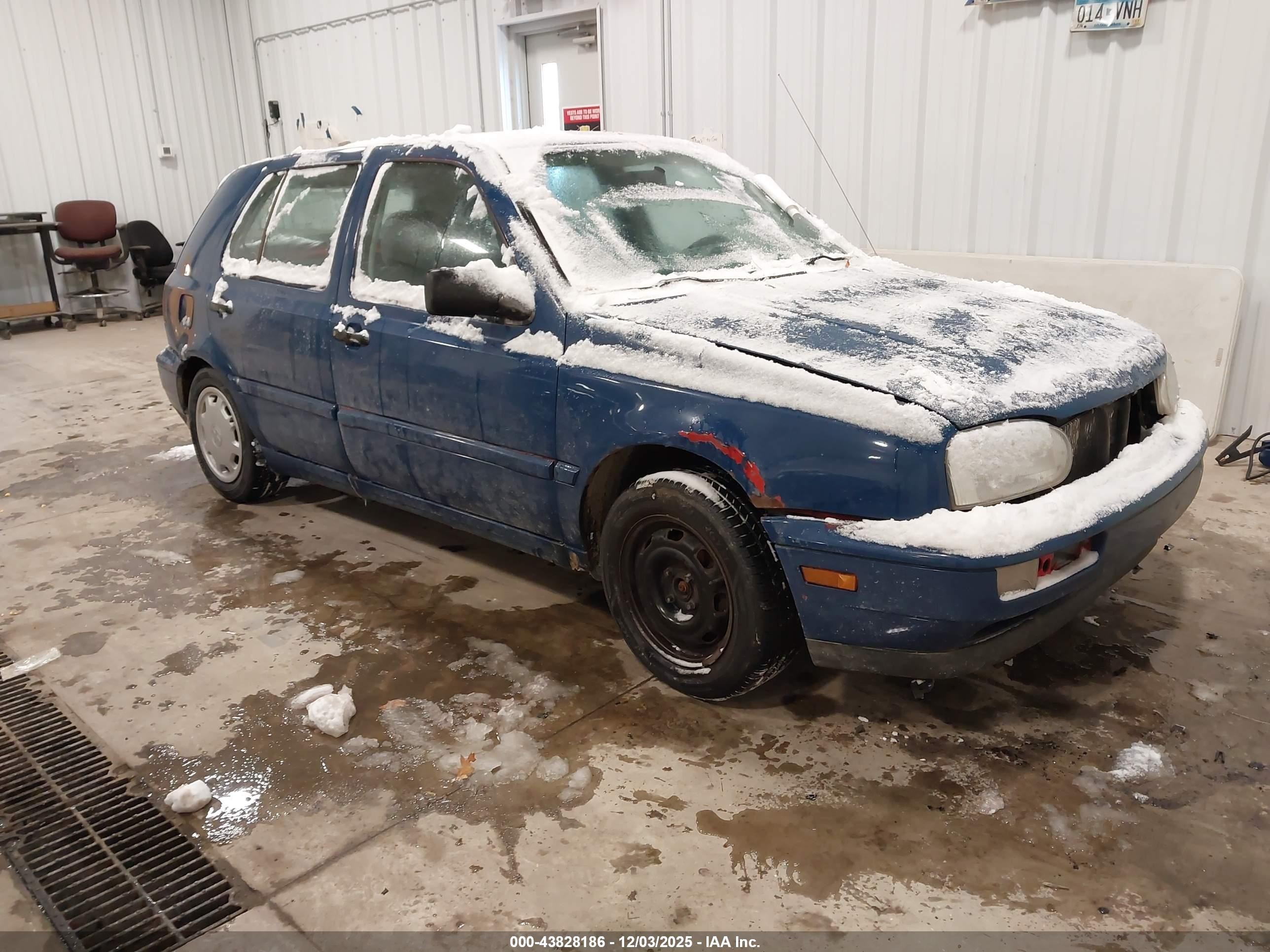 1996 Volkswagen Golf Gl/harlequin Blue vin: 3VWFA81H6TM082177