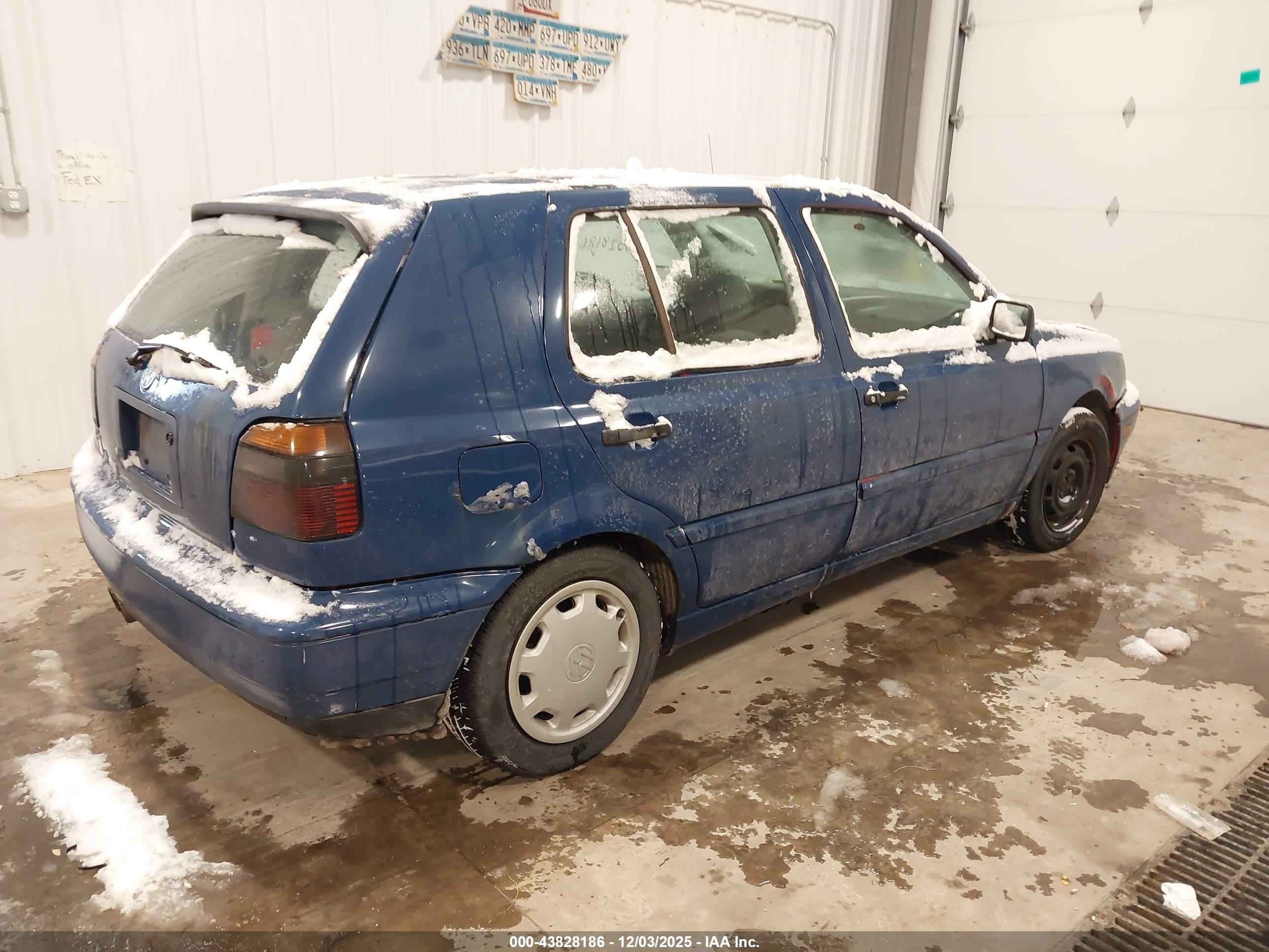 1996 Volkswagen Golf Gl/harlequin Blue vin: 3VWFA81H6TM082177
