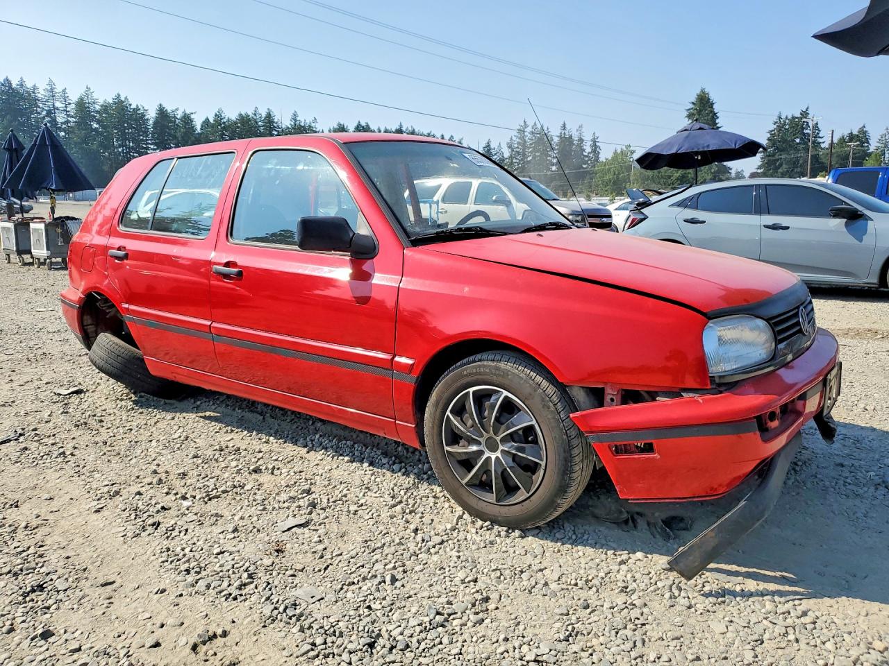 1998 Volkswagen Golf Gl Красный vin: 3VWFA81H6WM219087