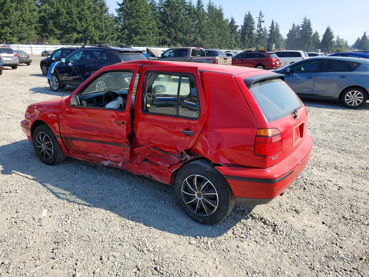 1998 Volkswagen Golf Gl Красный vin: 3VWFA81H6WM219087