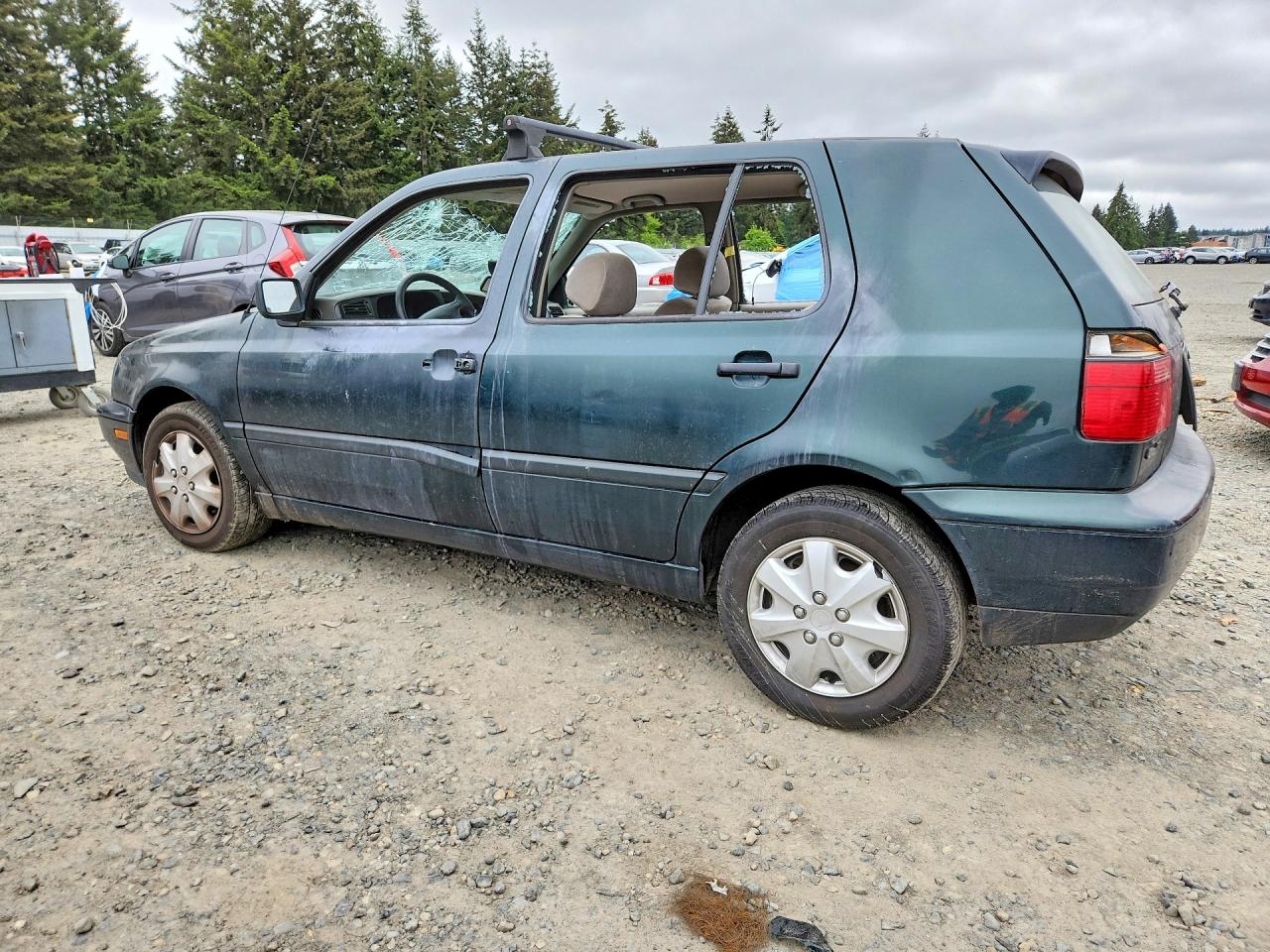 1998 Volkswagen Golf Gl Green vin: 3VWFA81H7WM106085