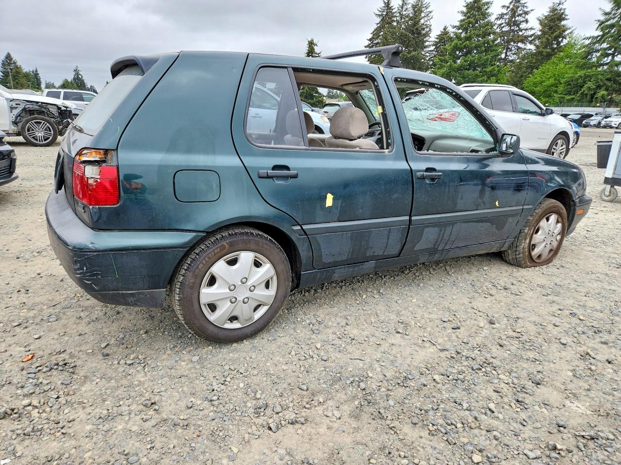 1998 Volkswagen Golf Gl Green vin: 3VWFA81H7WM106085