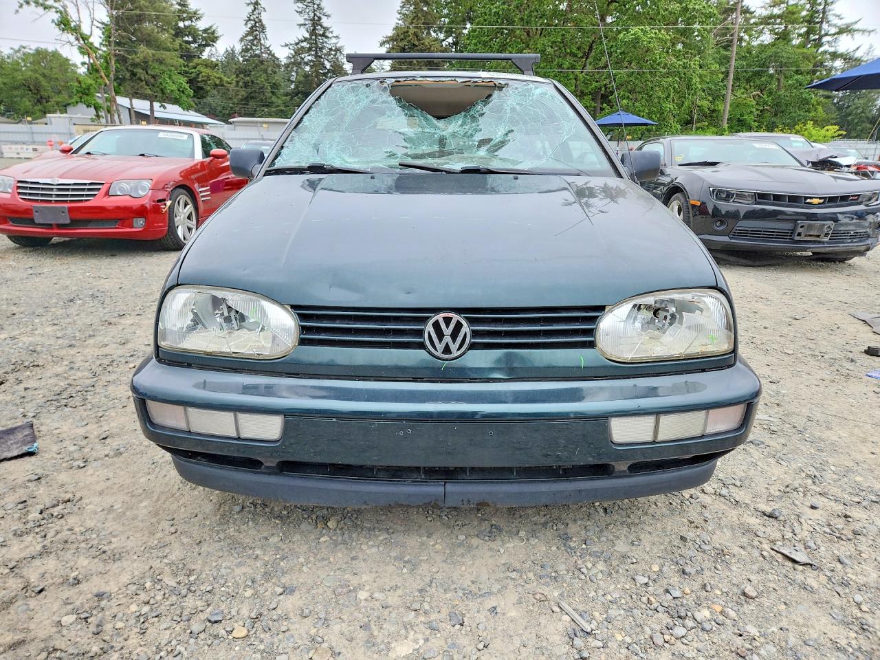 1998 Volkswagen Golf Gl Green vin: 3VWFA81H7WM106085