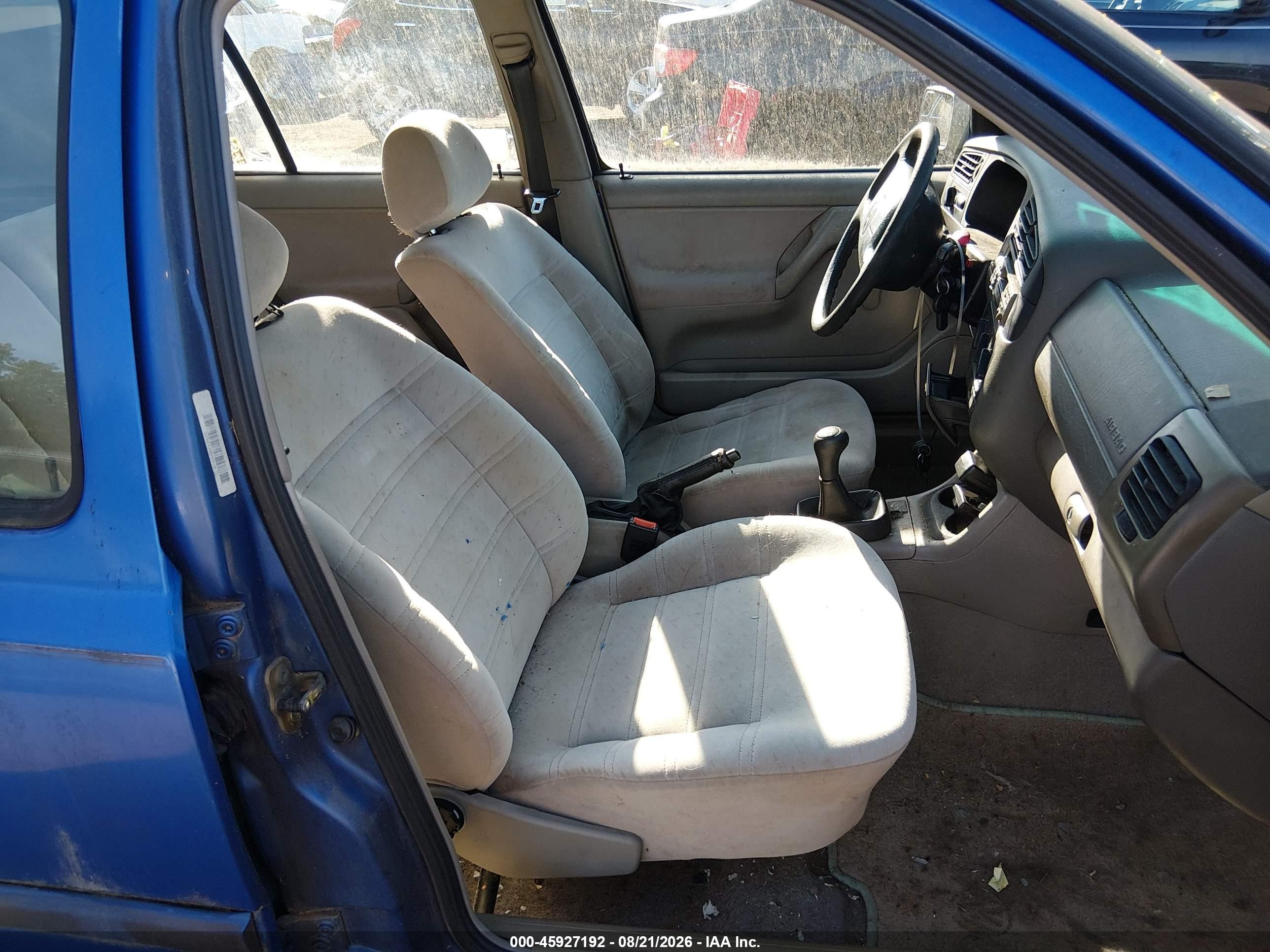 1998 Volkswagen Golf Gl Blue vin: 3VWFA81HXWM140540