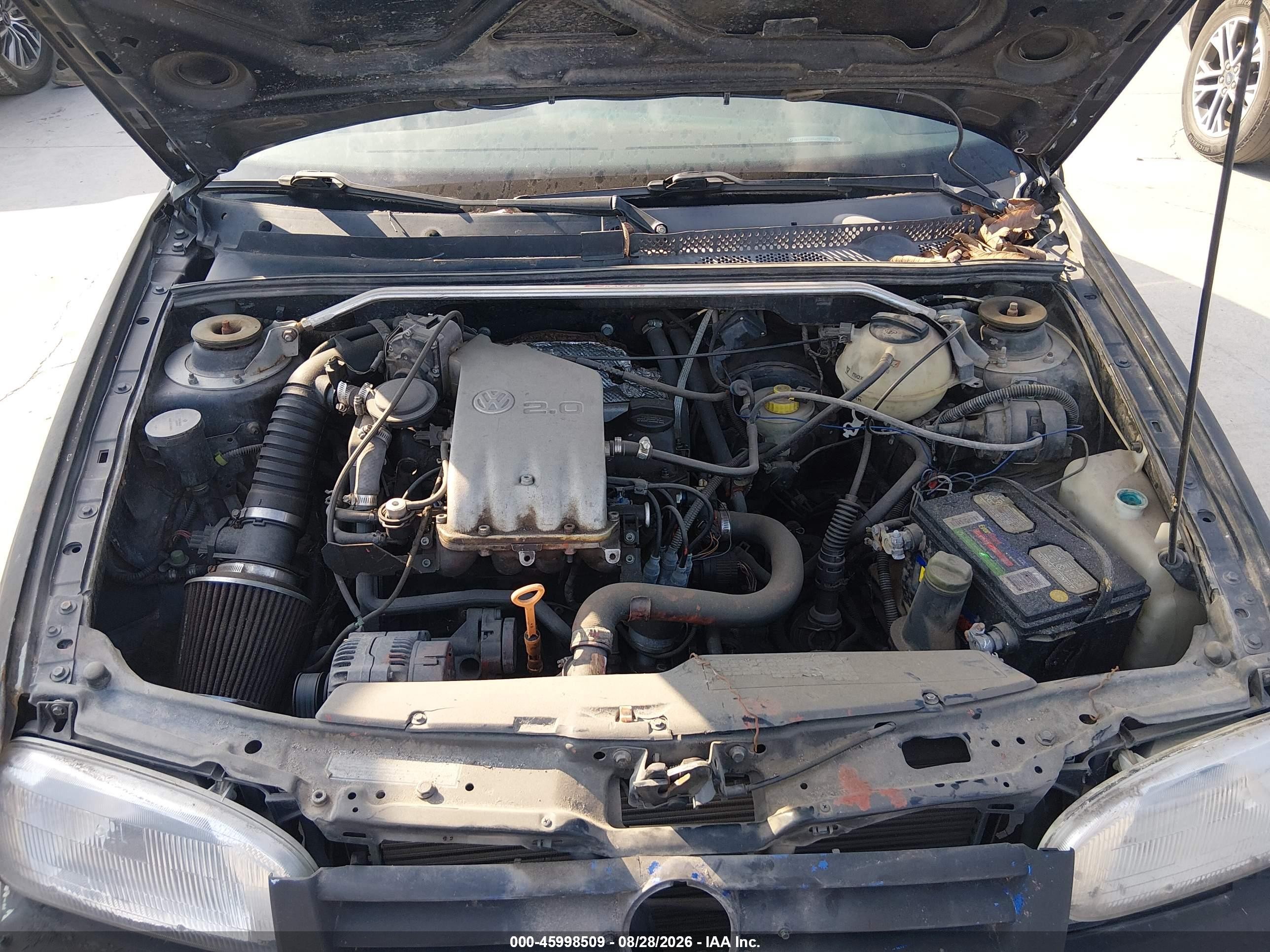 1998 Volkswagen Golf Gl Black vin: 3VWFA81HXWM231470
