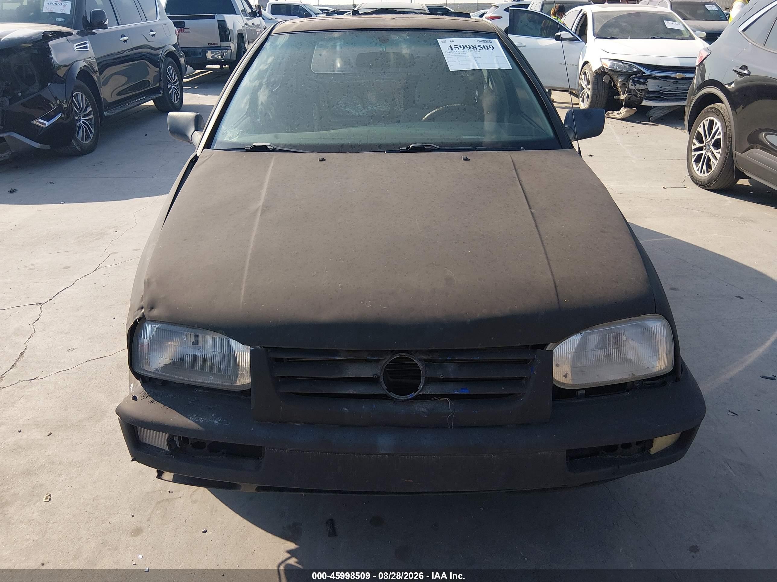 1998 Volkswagen Golf Gl Black vin: 3VWFA81HXWM231470